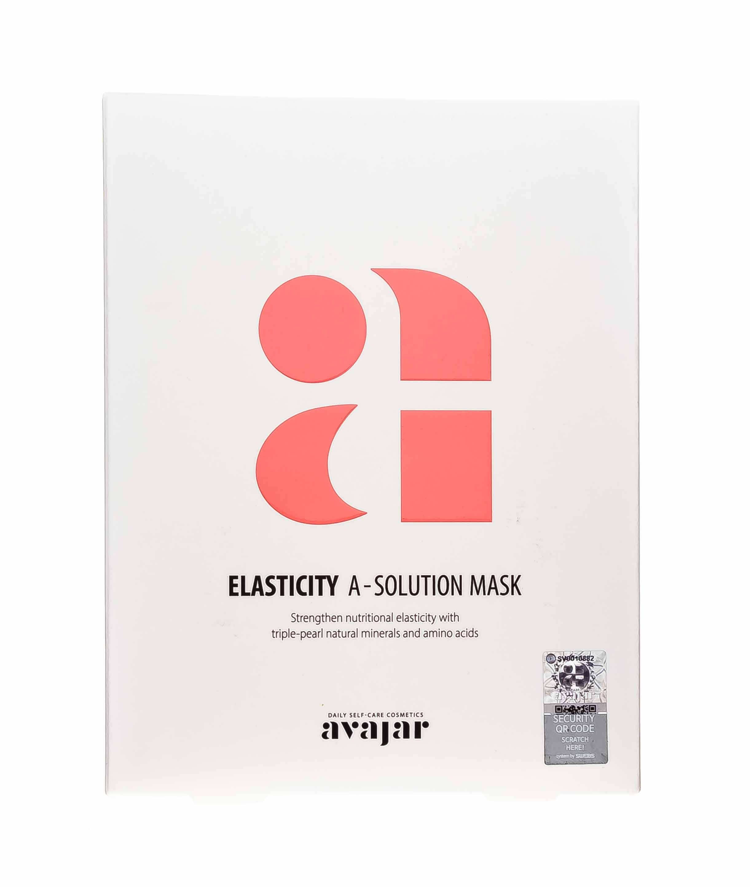 Аваджар Avajar Elasticity A-Solution Mask Тканевая маска для повышения эластичности кожи 10 шт (Avajar, Для лица) фото 1
