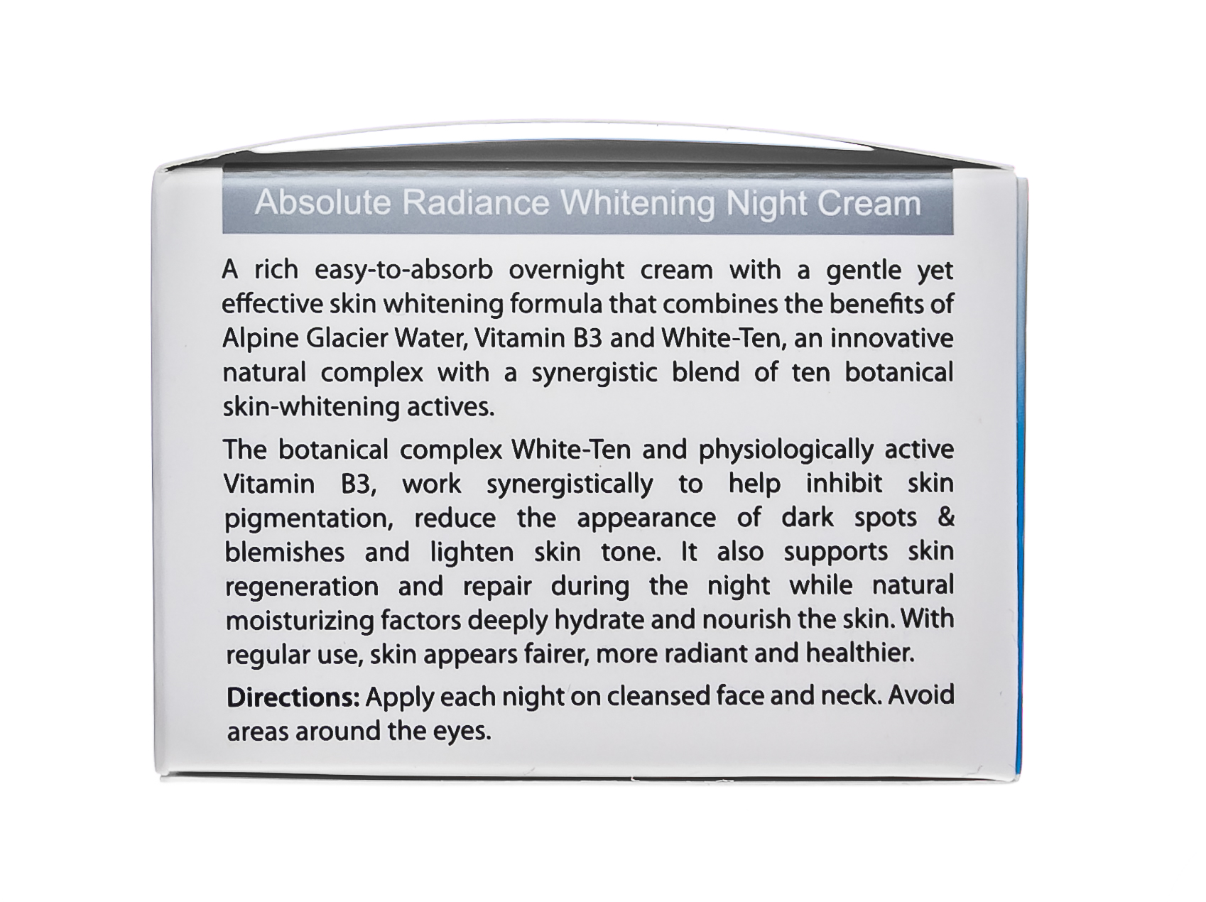 Свисс Имидж Осветляющий ночной крем выравнивающий тон кожи 50 мл (Swiss image, Освeтляющий уход) фото 3