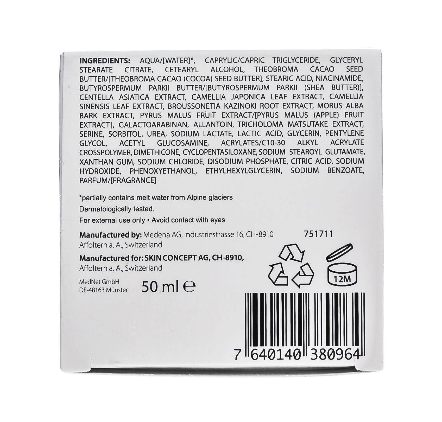 Свисс Имидж Осветляющий ночной крем выравнивающий тон кожи 50 мл (Swiss image, Освeтляющий уход) фото 6