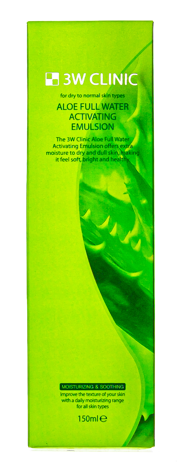  Эмульсия для лица с алоэ Aloe Full Water, 150 мл (3W Clinic, Для лица) фото 1
