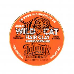 Johnnys Chop Shop Глина для устойчивой фиксации волос Wild Cat Hair Sculpting Clay, 70 гр. фото