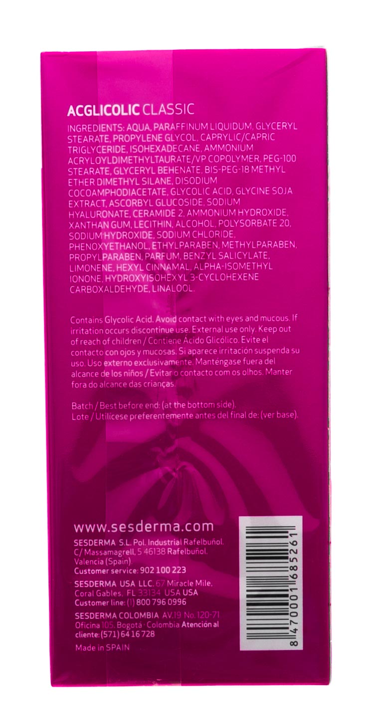 Сесдерма Очищающее молочко Acglicolic Classic, 200 мл (Sesderma, Acglicolic) фото 8