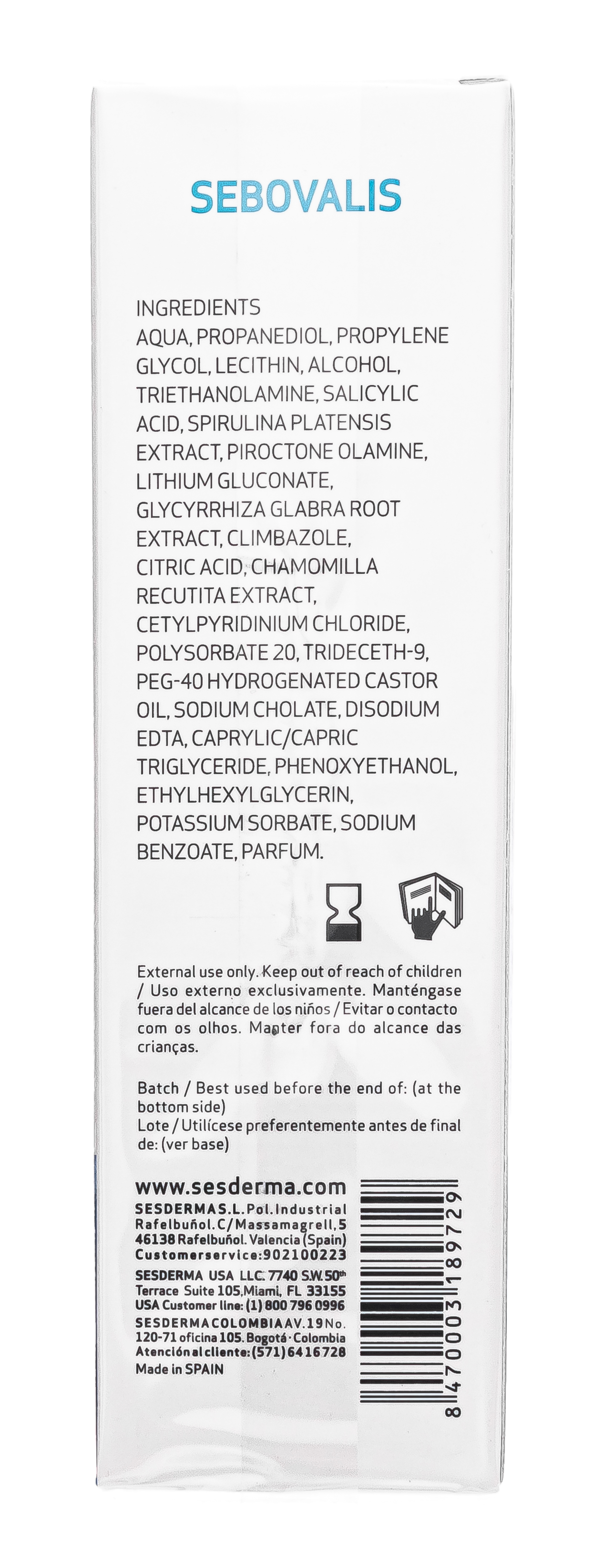 Сесдерма Лосьон для волос SEBOVALIS, 100 мл (Sesderma, Sebovalis) фото 4