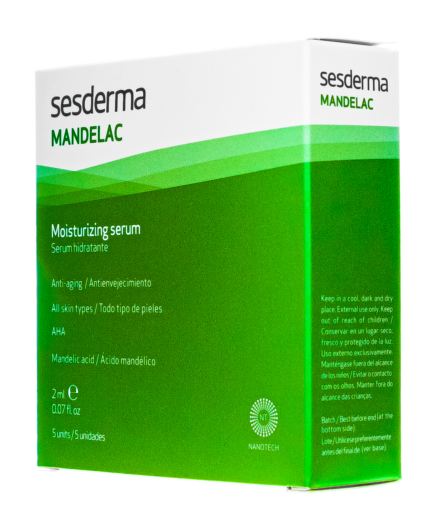 Сесдерма Увлажняющая сыворотка в ампулах, 2 мл * 5 шт (Sesderma, Mandelac) Сесдерма Увлажняющая сыворотка в ампулах, 2 мл * 5 шт (Sesderma, Mandelac) фото 6