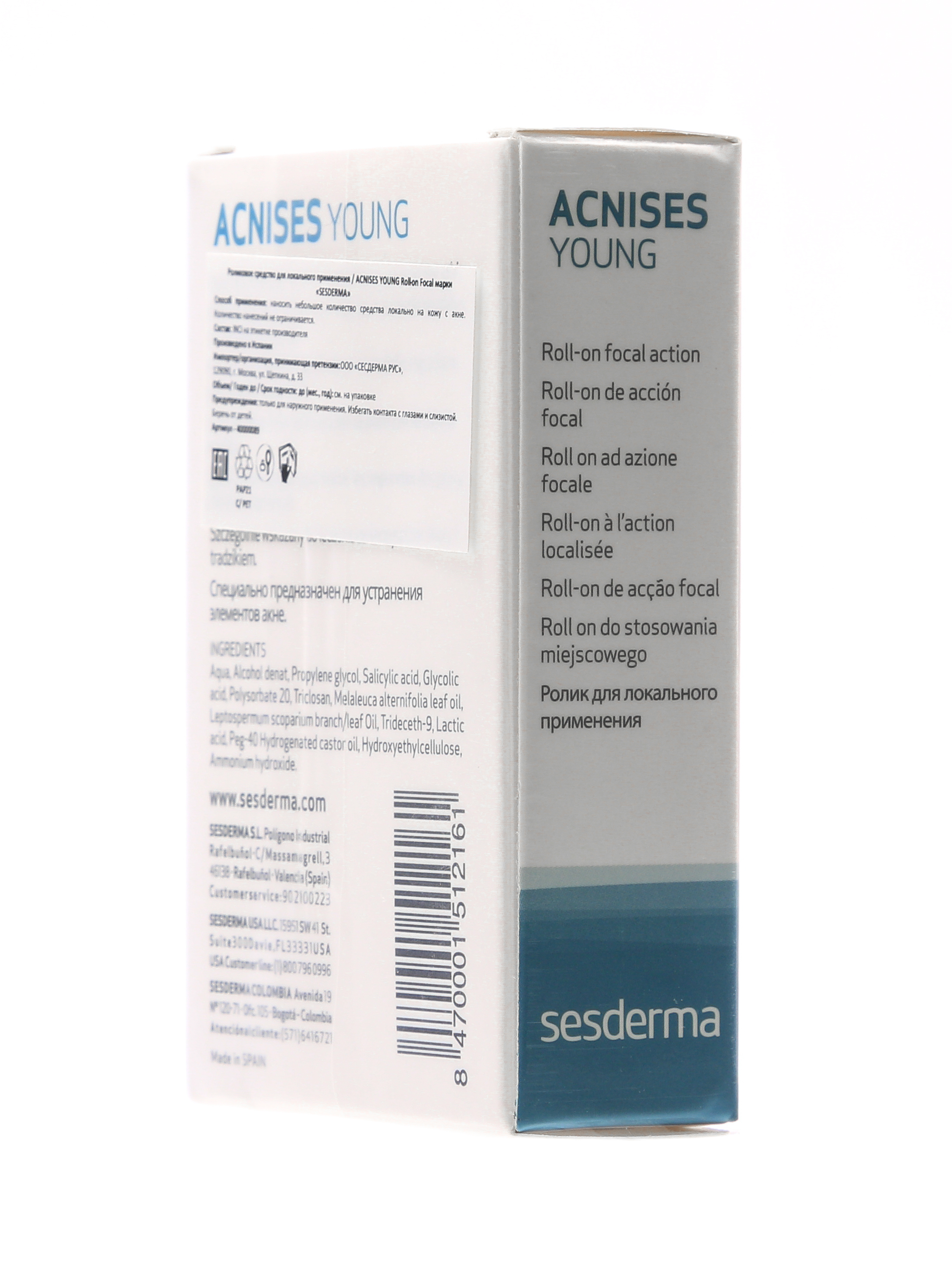 Сесдерма Роликовое средство для локального применения, 4 мл (Sesderma, Acnises) фото 2