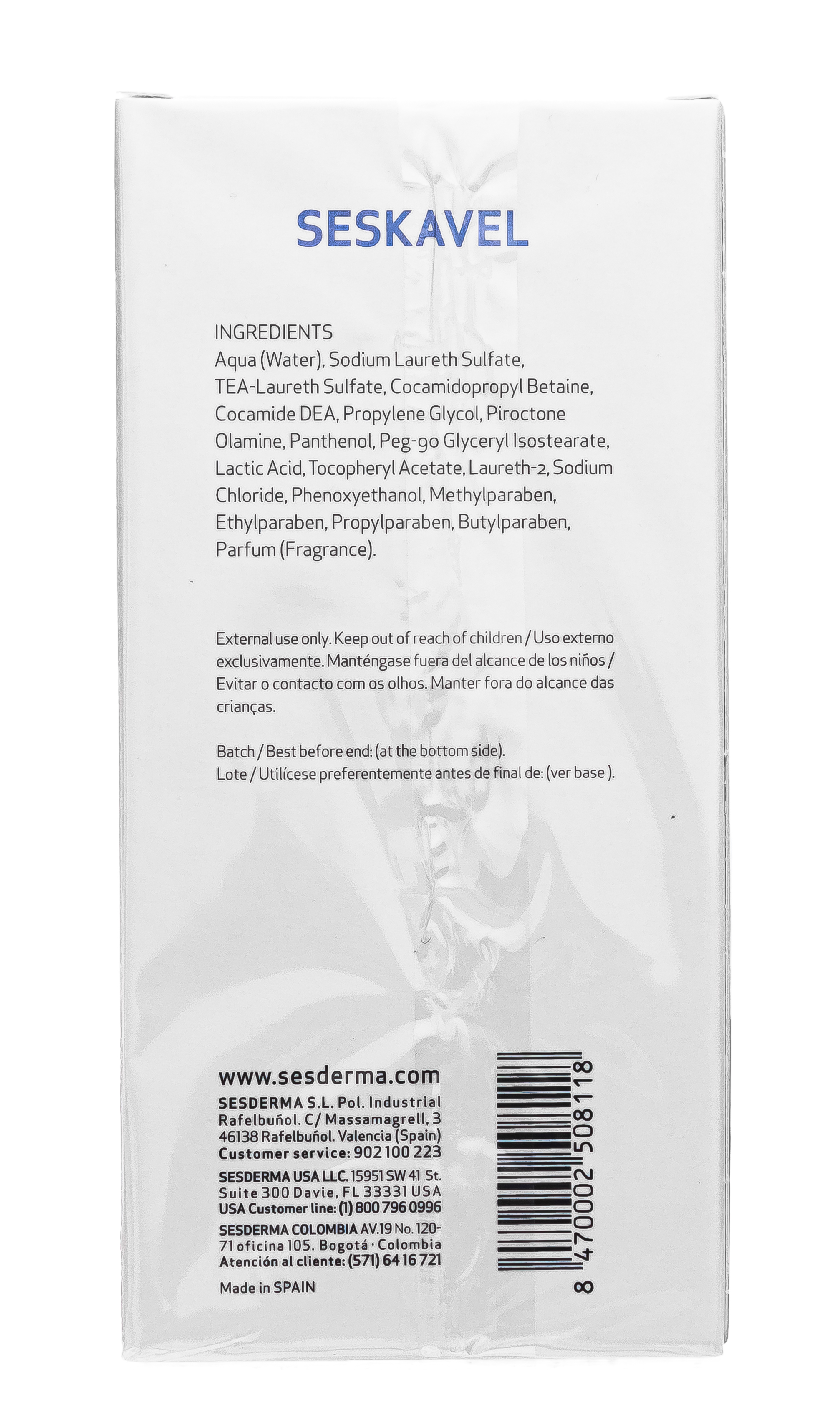 Сесдерма Шампунь от перхоти Seskavel, 200 мл (Sesderma, Seskavel) фото 4