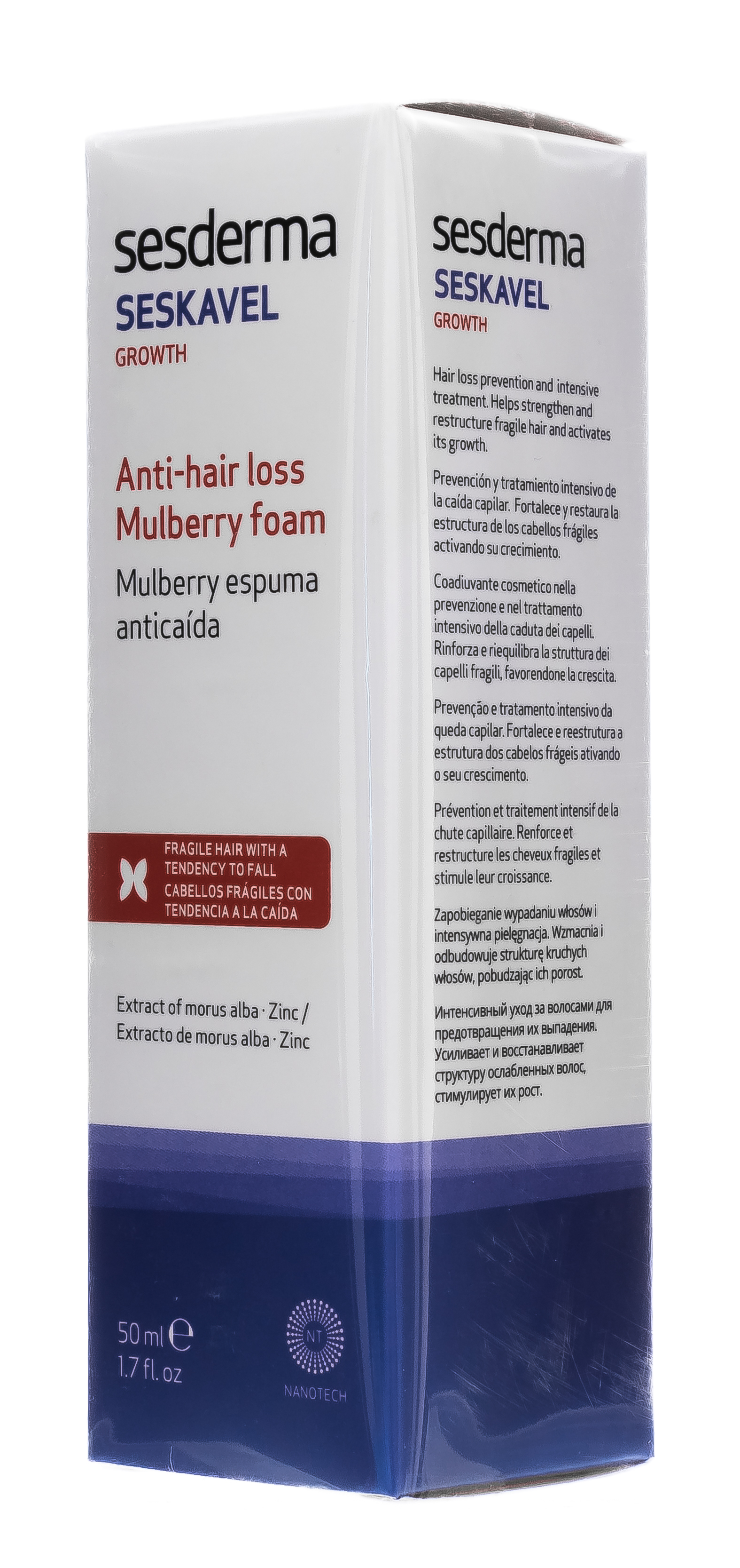 Сесдерма Пенка от выпадения волос Mulberry, 50 мл (Sesderma, Seskavel) фото 2