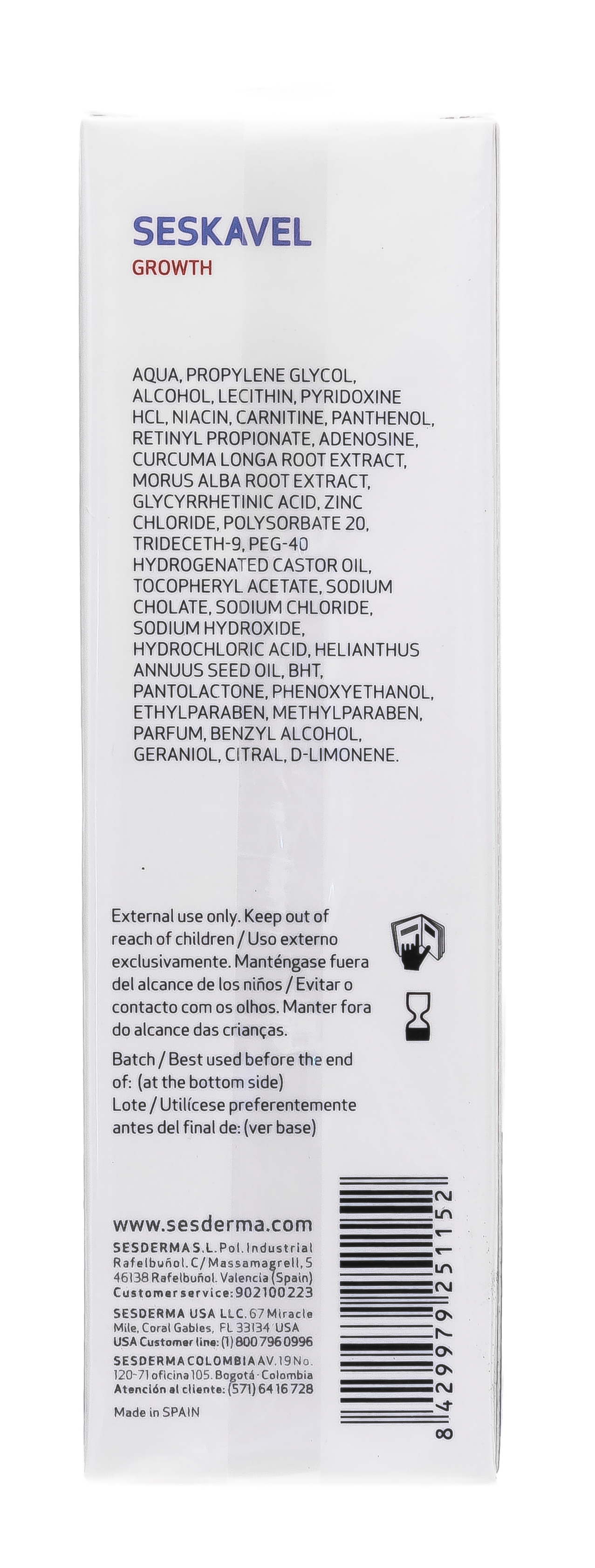 Сесдерма Пенка от выпадения волос Mulberry, 50 мл (Sesderma, Seskavel) фото 4