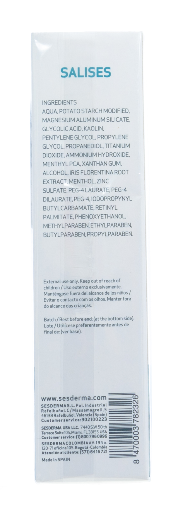 Сесдерма Вяжущая маска, 75 мл (Sesderma, Salises) фото 2