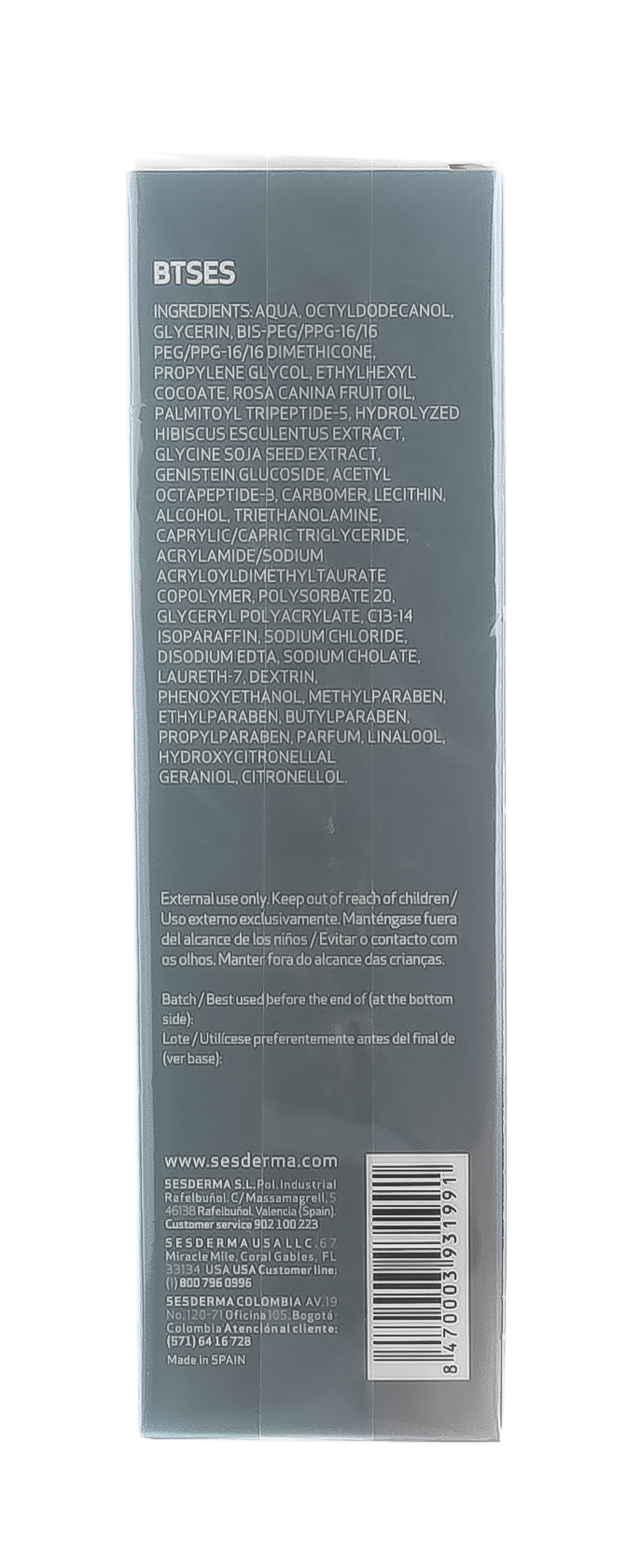 Сесдерма Увлажняющий крем-гель против морщин Btses, 50 мл (Sesderma, Btses) фото 10
