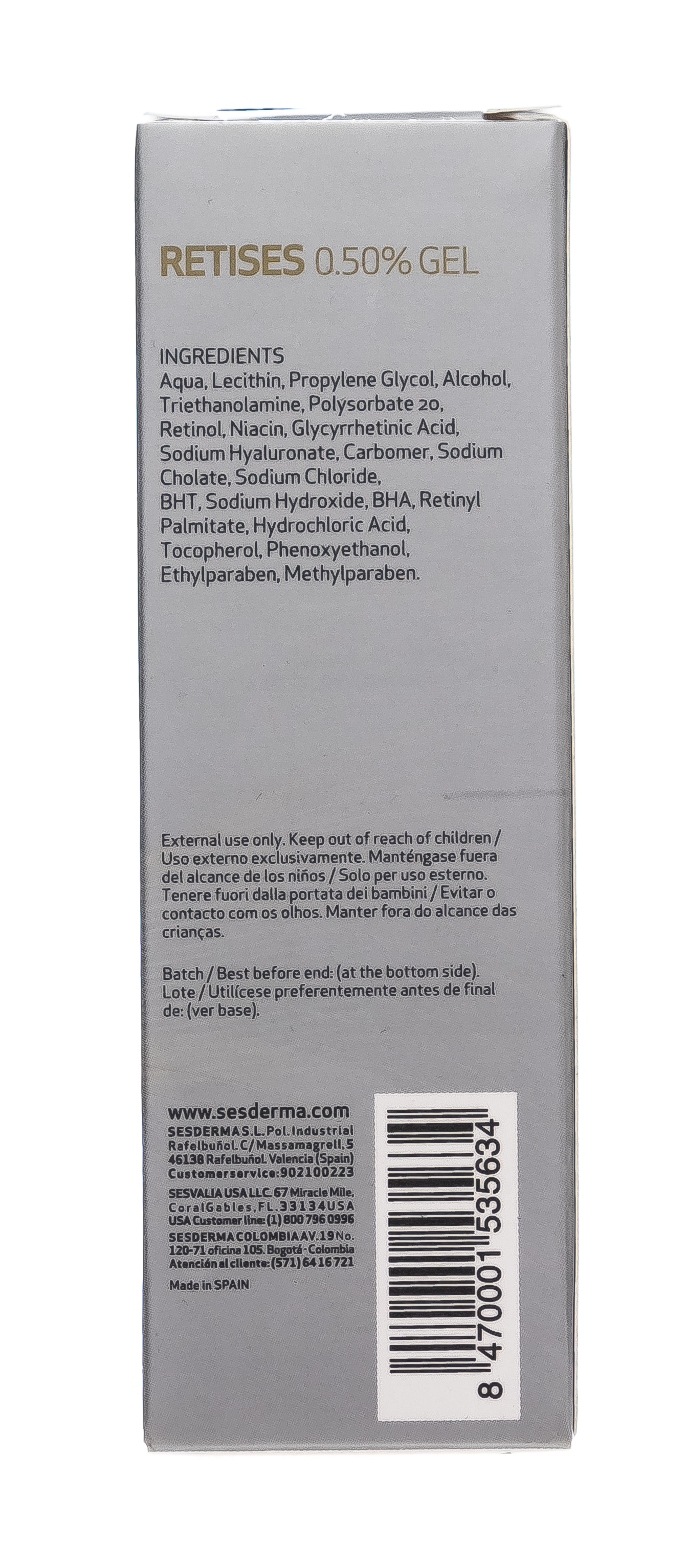 Сесдерма Омолаживающий гель 0.50%, 30 мл (Sesderma, Retises) фото 9