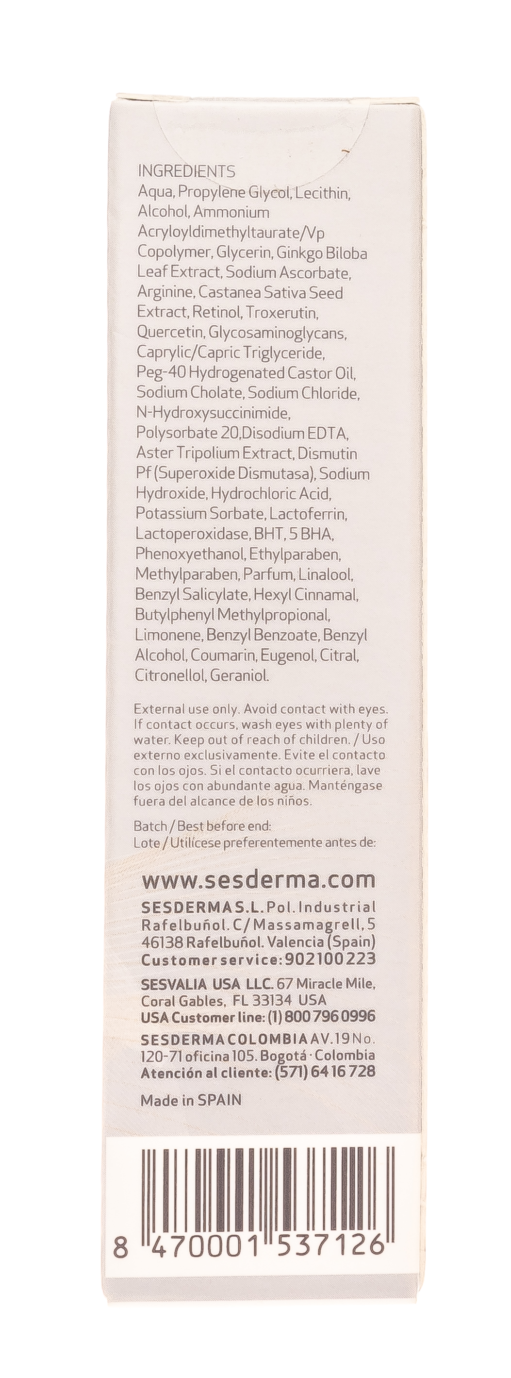 Сесдерма Гель для век от темных кругов, 15 мл (Sesderma, Resveraderm) фото 4