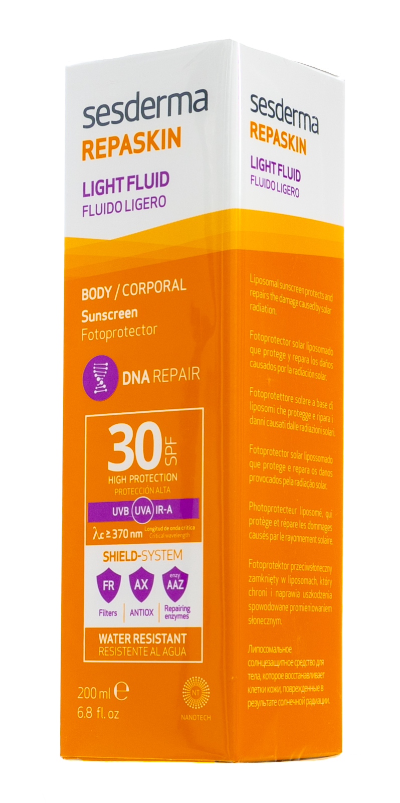 Сесдерма Солнцезащитный крем-гель REPASKIN BODY LIGHT FLUID SPF 30, 200 мл (Sesderma, Repaskin) Сесдерма Солнцезащитный крем-гель REPASKIN BODY LIGHT FLUID SPF 30, 200 мл (Sesderma, Repaskin) фото 2