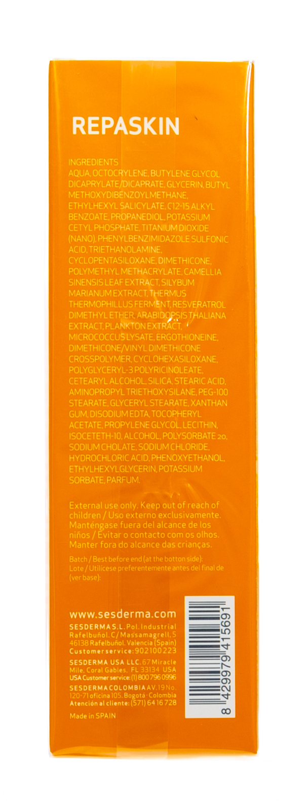 Сесдерма Солнцезащитный крем-гель REPASKIN BODY LIGHT FLUID SPF 30, 200 мл (Sesderma, Repaskin) Сесдерма Солнцезащитный крем-гель REPASKIN BODY LIGHT FLUID SPF 30, 200 мл (Sesderma, Repaskin) фото 4