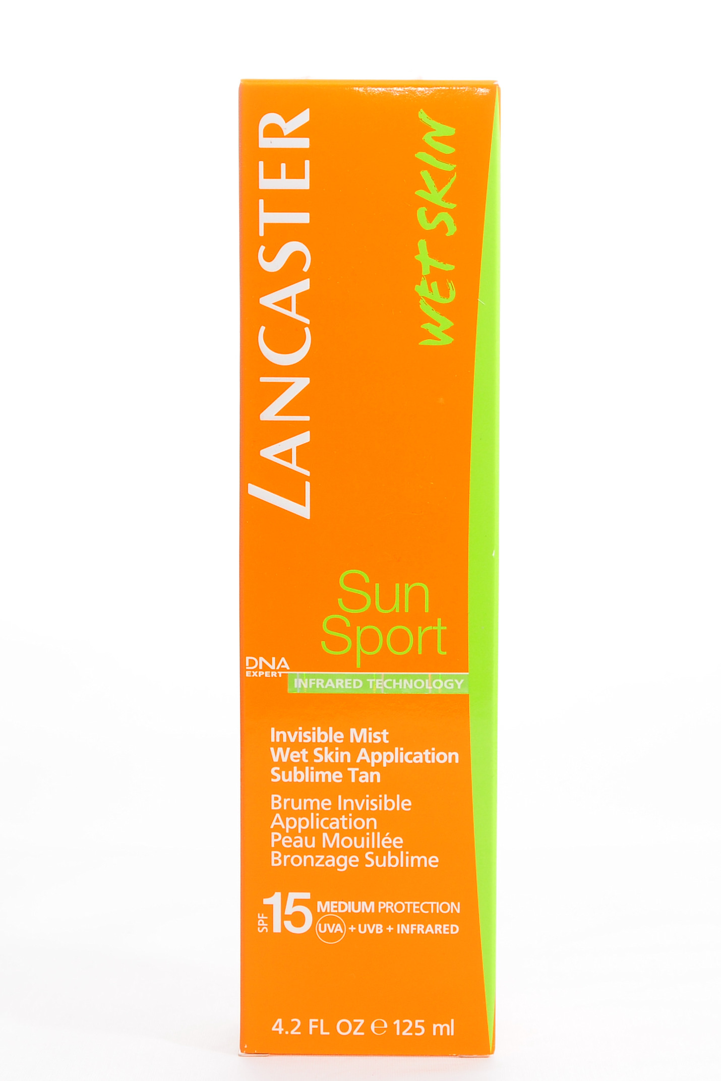 Ланкастер Спрей с возможным нанесением на влажную кожу и высокой степенью защиты SPF 15 125 мл (Lancaster, Sun Sport) фото 2