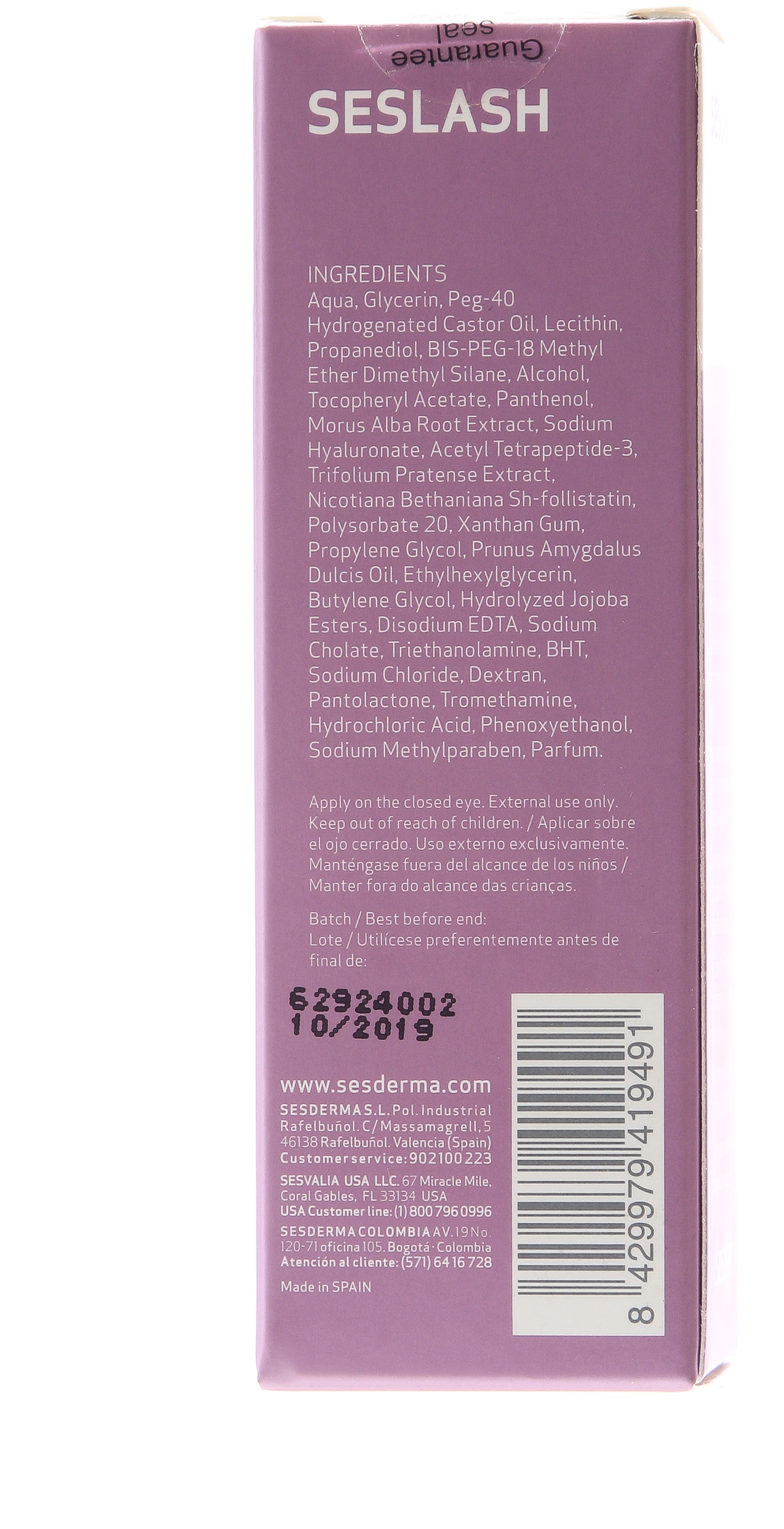 Сесдерма Сыворотка активатор роста ресниц и бровей, 5 мл (Sesderma, Seslash) фото 10