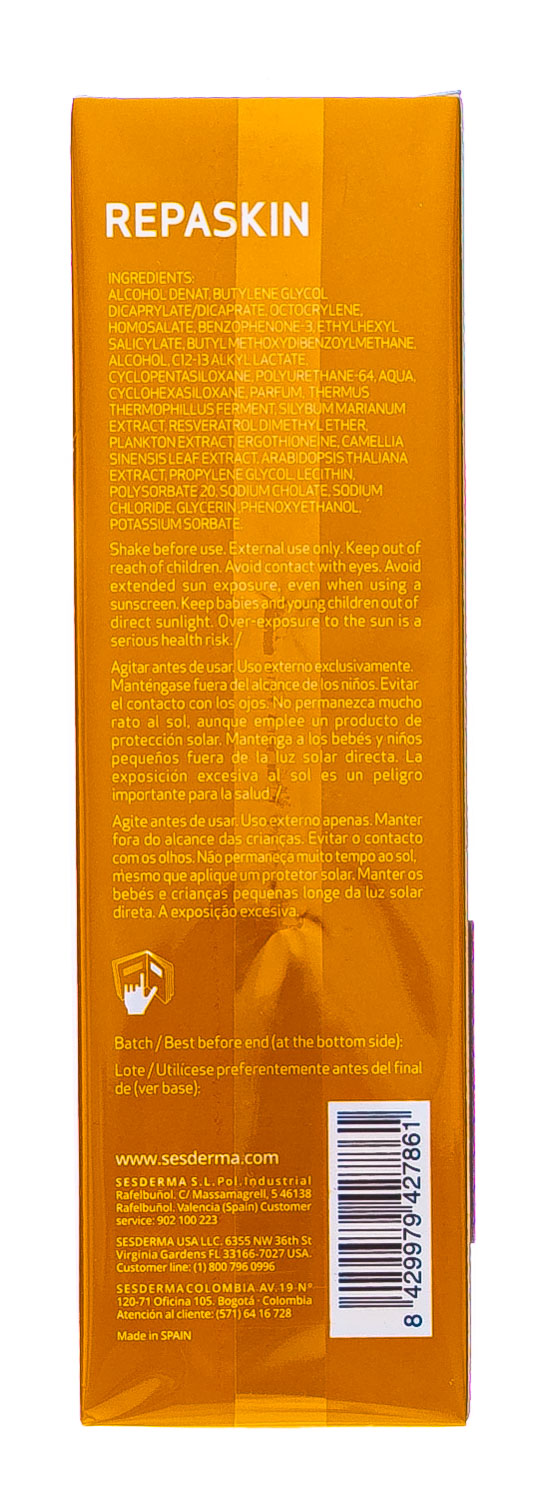 Сесдерма Солнцезащитный прозрачный спрей REPASKIN SPF 50, 200 мл (Sesderma, Repaskin) фото 2