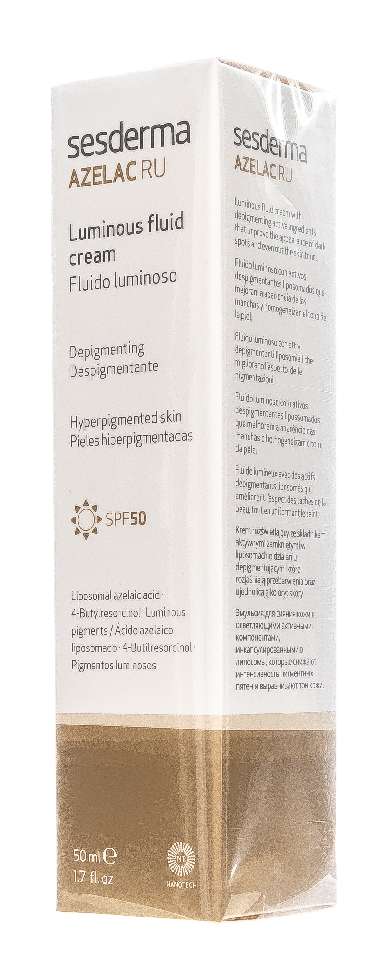 Сесдерма Флюид для сияния кожи SPF 50, 50 мл (Sesderma, Azelac Ru) фото 7