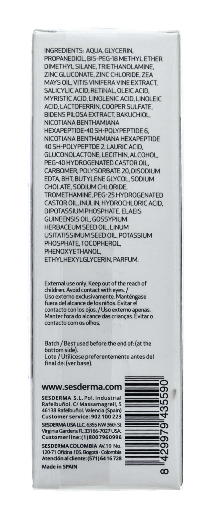 Сесдерма Интенсивный гель для молодой кожи Young Skin, 30 мл (Sesderma, Sesretinal) фото 8