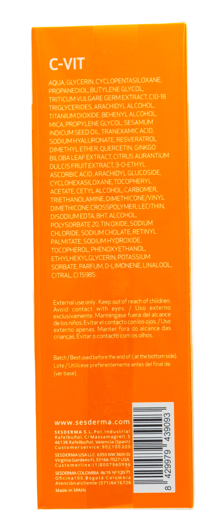 Сесдерма Молочко для тела C-Vit с сияющими пигментами, 250 мл (Sesderma, C-Vit) фото 10