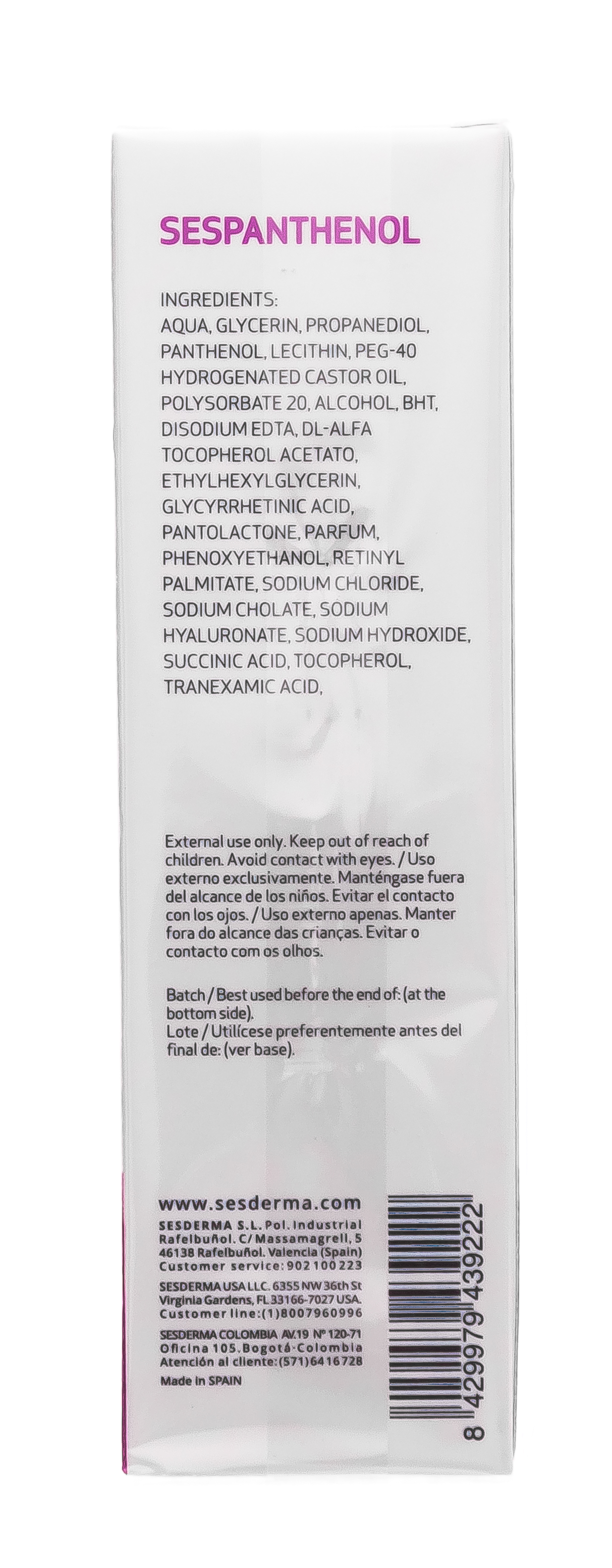 Сесдерма Спрей-мист липосомальный восстанавливающий, 50 мл (Sesderma, Sespanthenol) фото 9