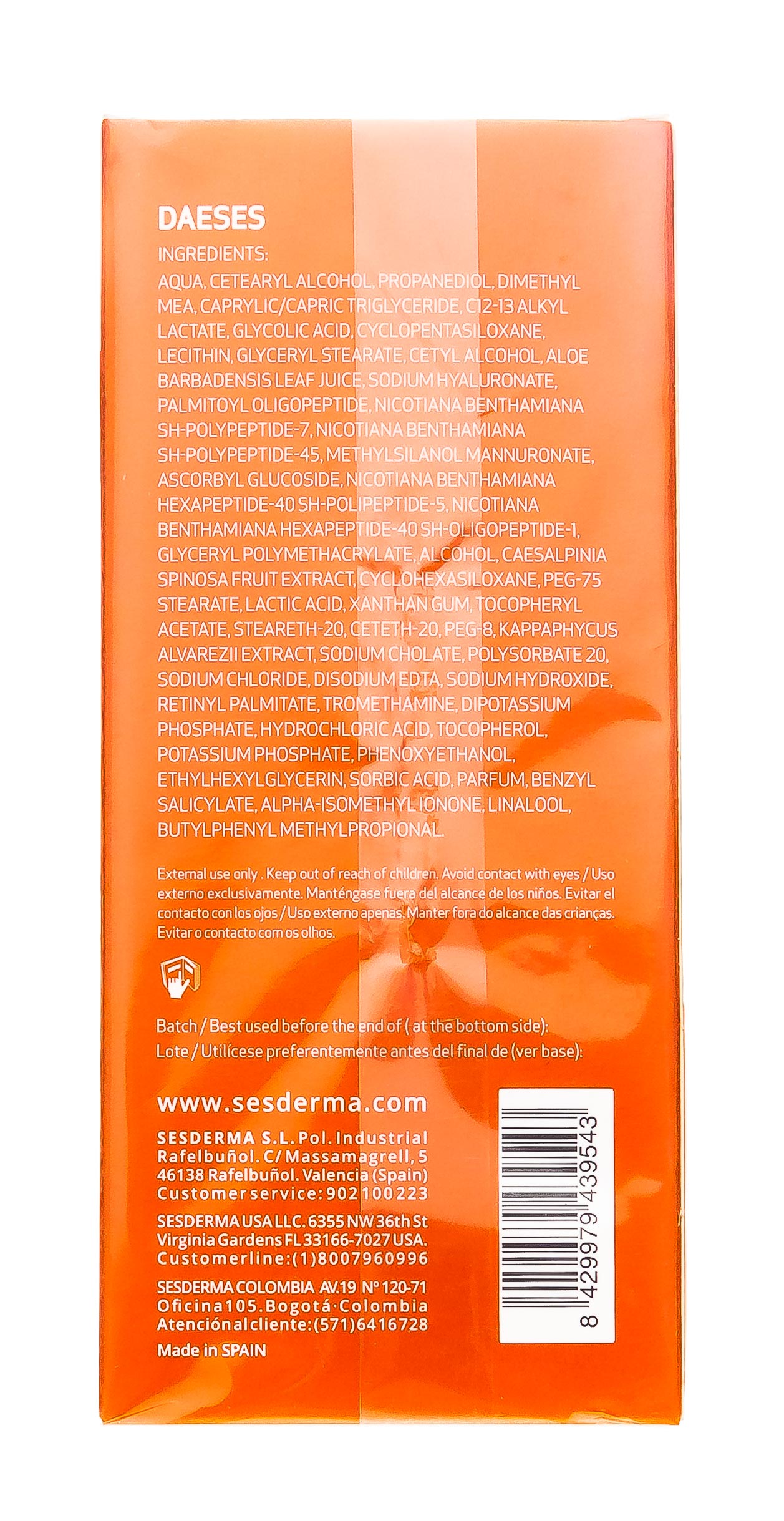 Сесдерма Подтягивающее молочко для тела, 200 мл (Sesderma, Daeses) Сесдерма Подтягивающее молочко для тела, 200 мл (Sesderma, Daeses) фото 4