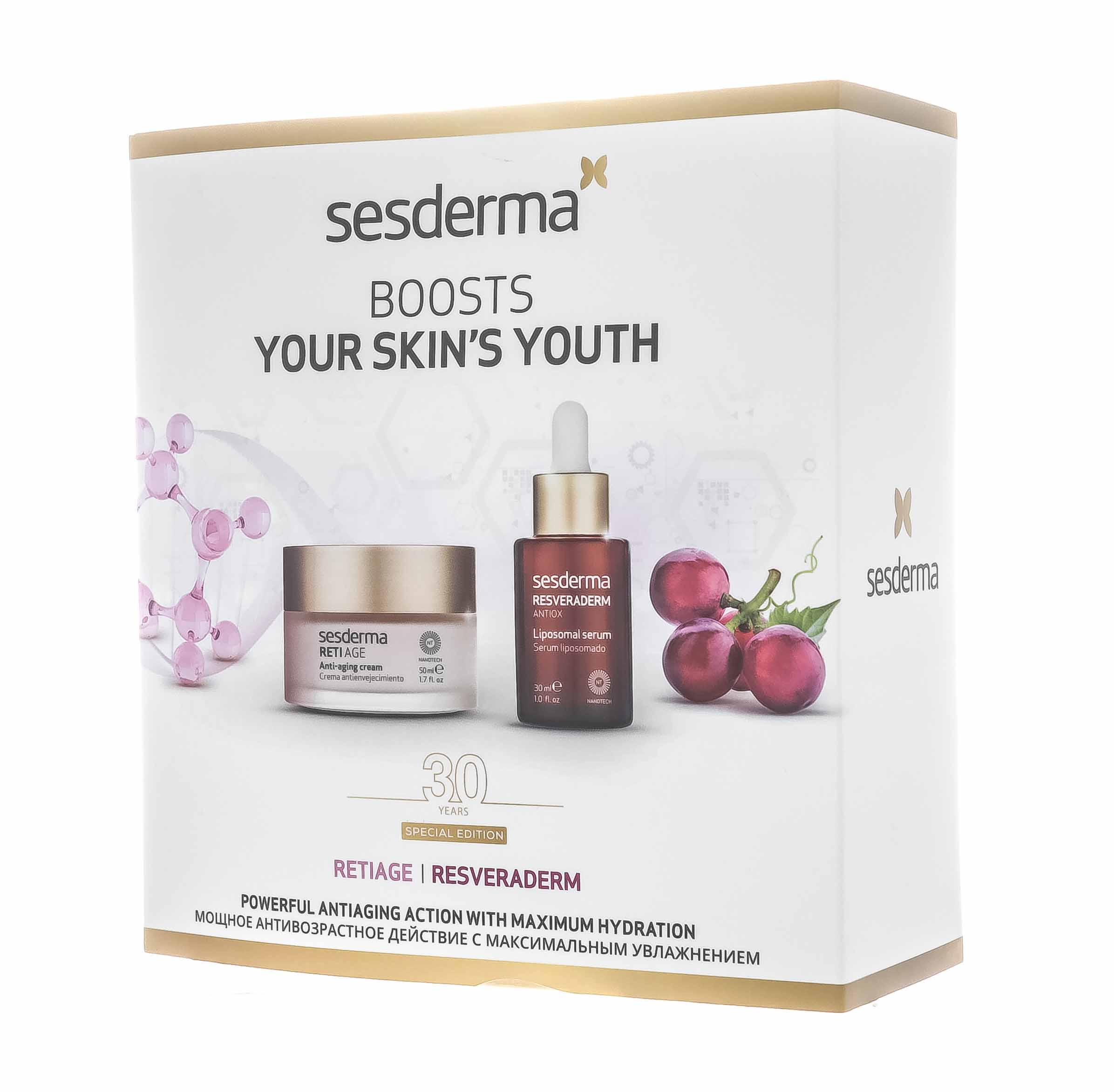 Сесдерма Промонабор Крем антивозрастной, 50 мл + Сыворотка липосомированная, 30 мл (Sesderma, Промо Наборы) фото 2