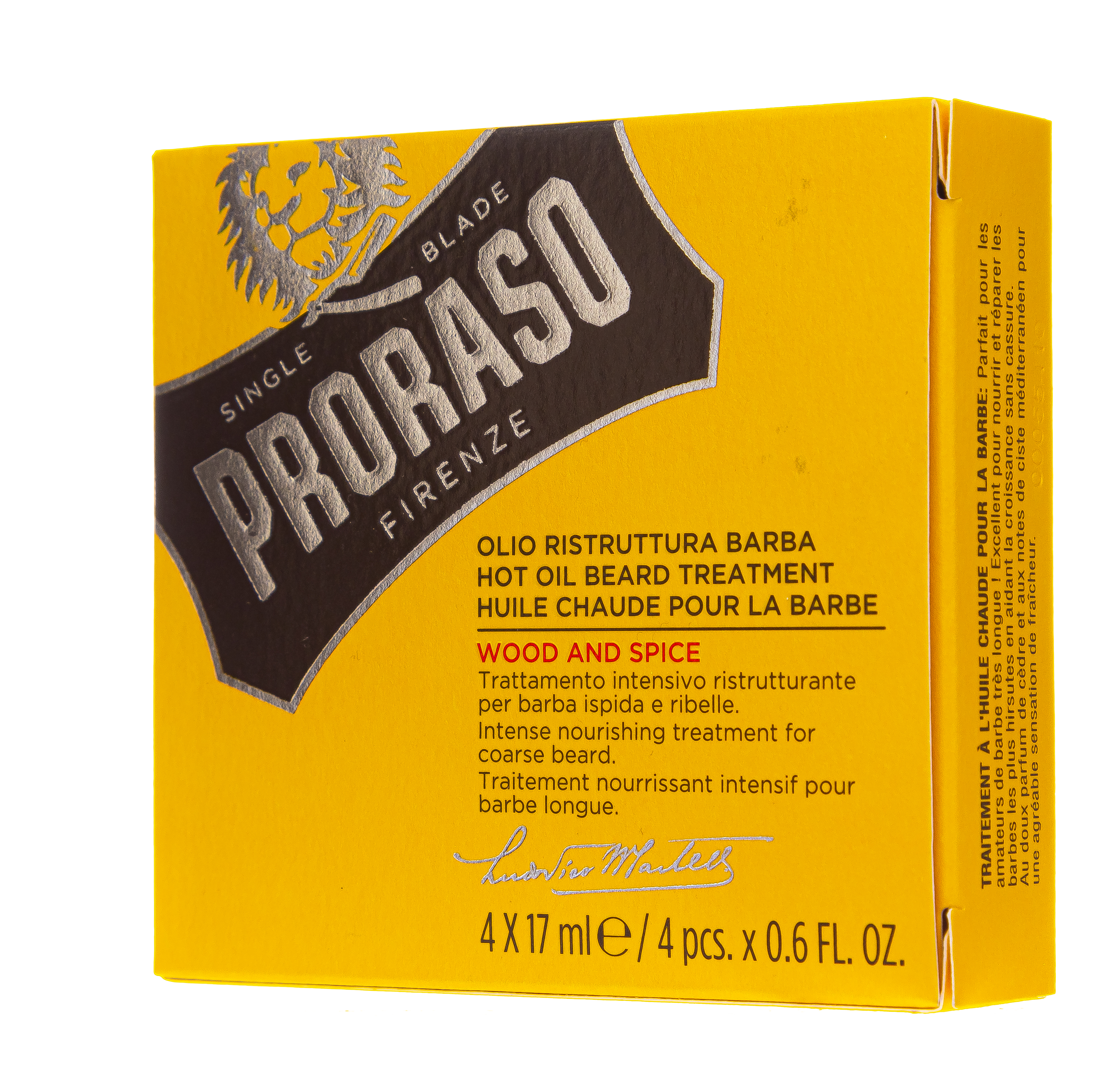 Прорасо Горячее масло для бороды Wood and Spice 17 мл x 4 (Proraso, Для ухода) Прорасо Горячее масло для бороды Wood and Spice 17 мл x 4 (Proraso, Для ухода) фото 2