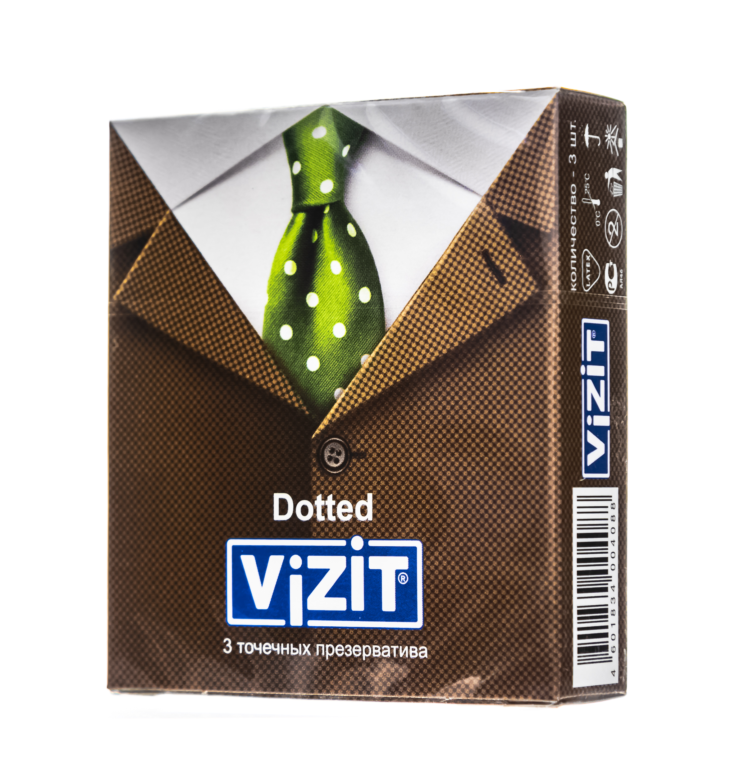 Визит Презервативы  Точечные 3 шт (Vizit, Visit презервативы) фото 2