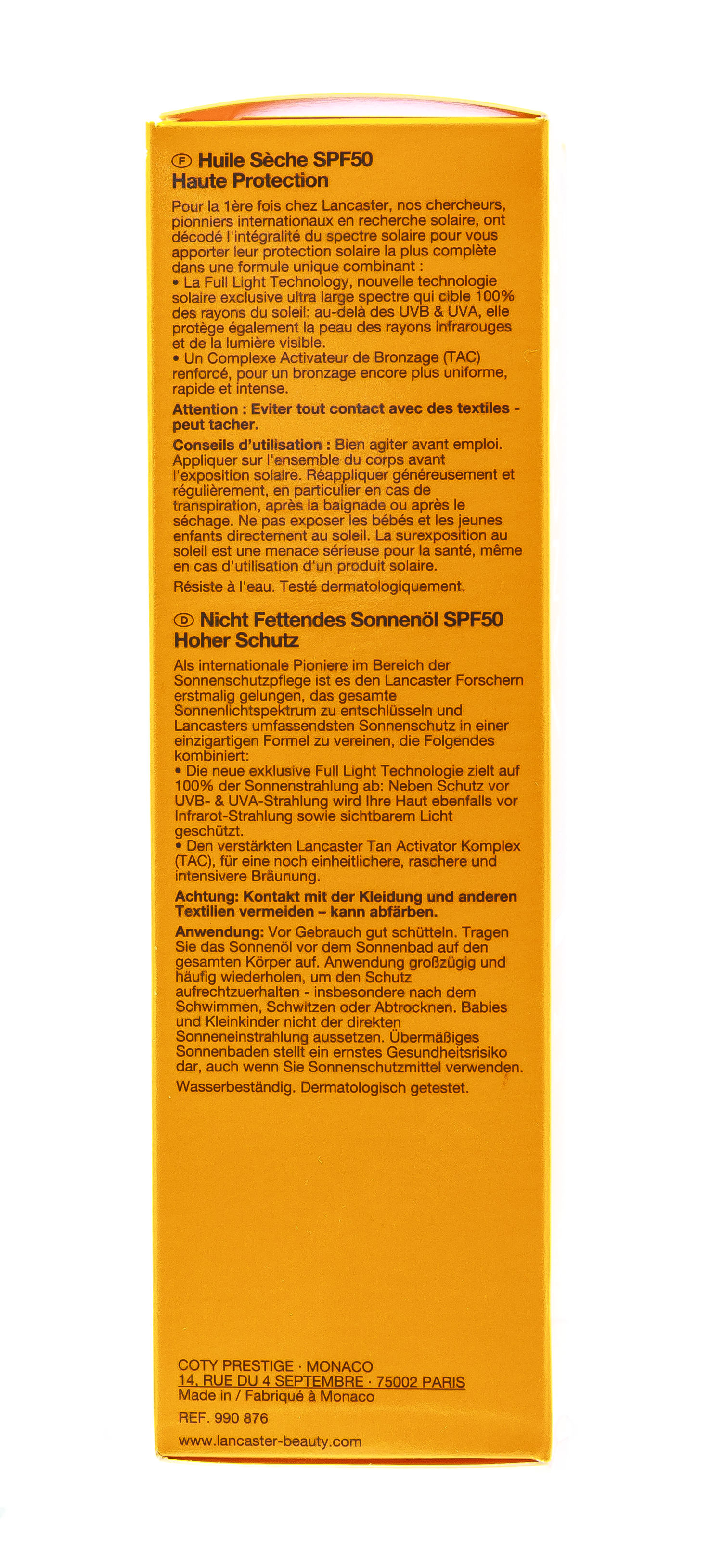 Ланкастер Sun Ultra Tanning Шелковистое масло быстрый загар SPF50+, 150 мл (Lancaster, Sun Beauty) фото 1