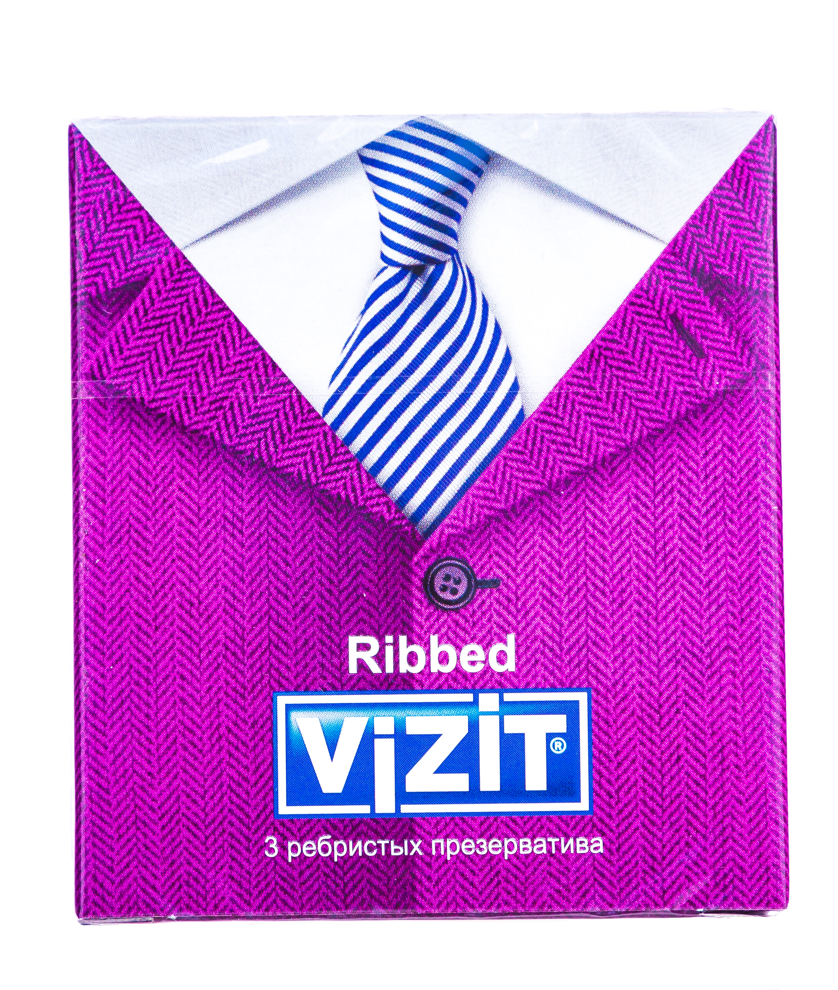 Визит Презервативы Ребристые 3 шт (Vizit, Visit презервативы) фото 1
