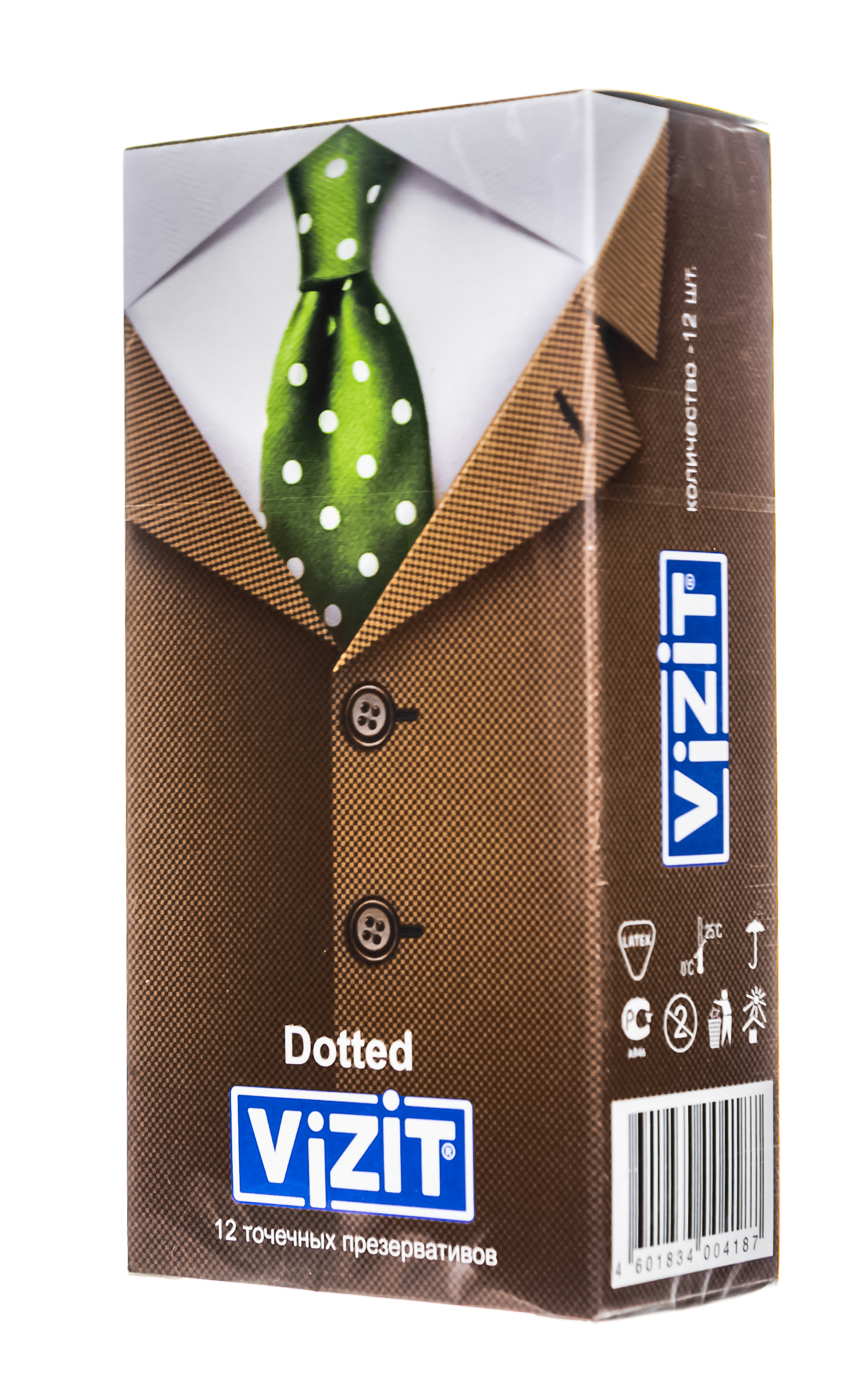 Визит Презервативы Точечные 12 шт (Vizit, Презервативы) фото 2