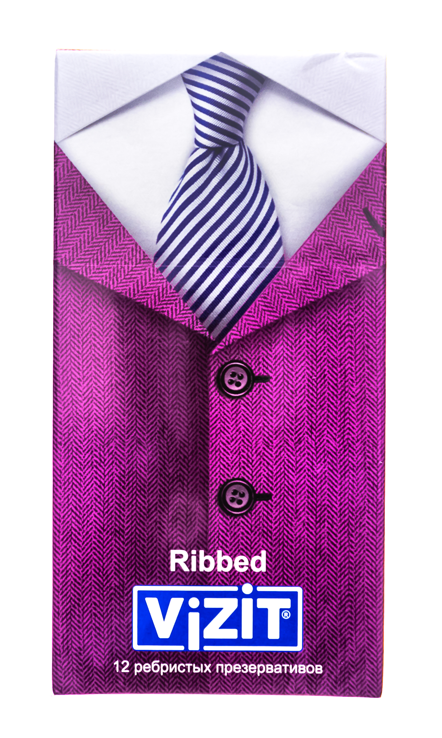 Визит Презервативы Ребристые 12 шт (Vizit, Презервативы) фото 1