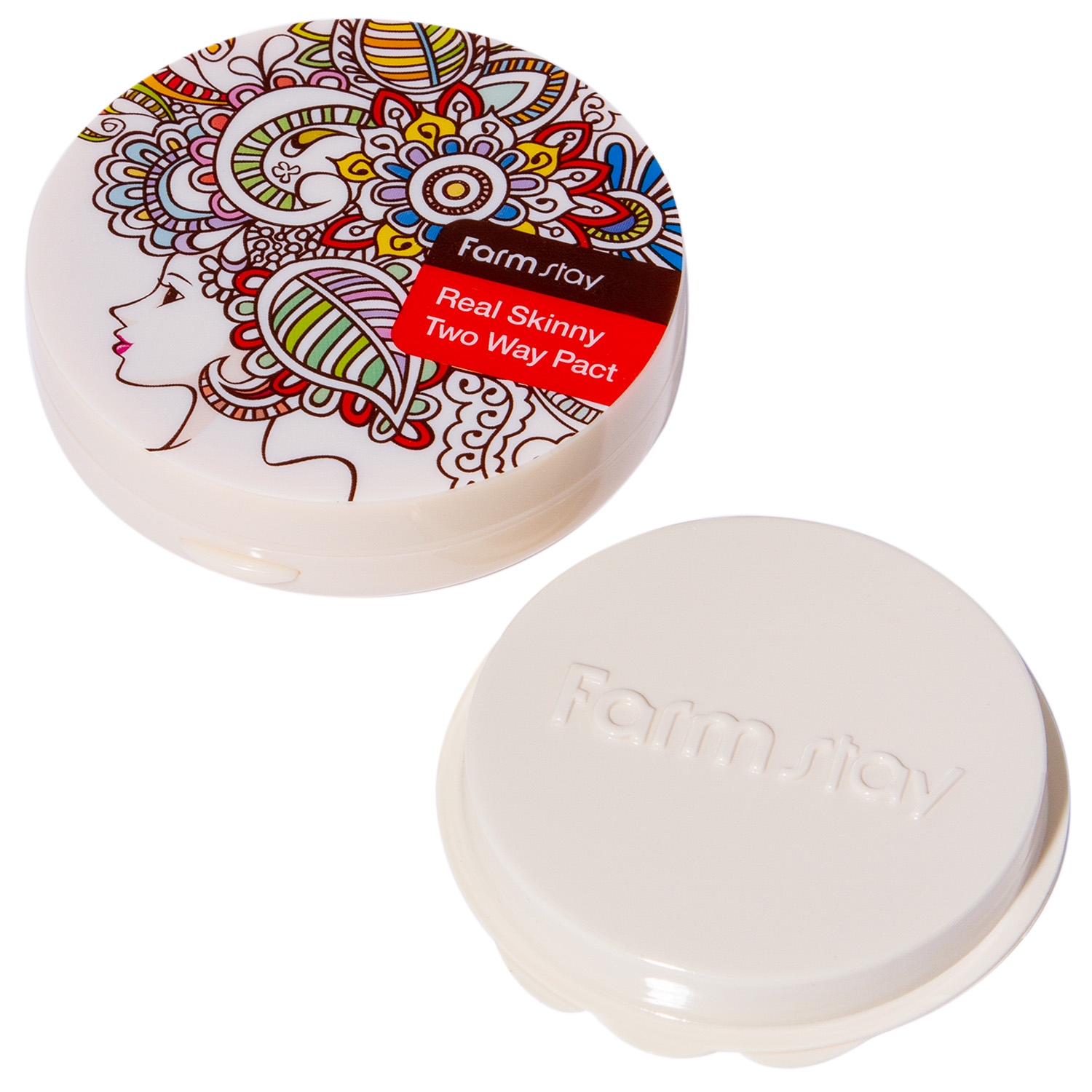 Фармстей Компактная пудра двойного действия тон №21 Светлый Беж, со сменным блоком, 13 гр. + 13 гр (Farmstay, Для макияжа) фото 1