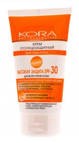 Кора Крем солнцезащитный SPF 30 для лица и тела 150 мл. фото