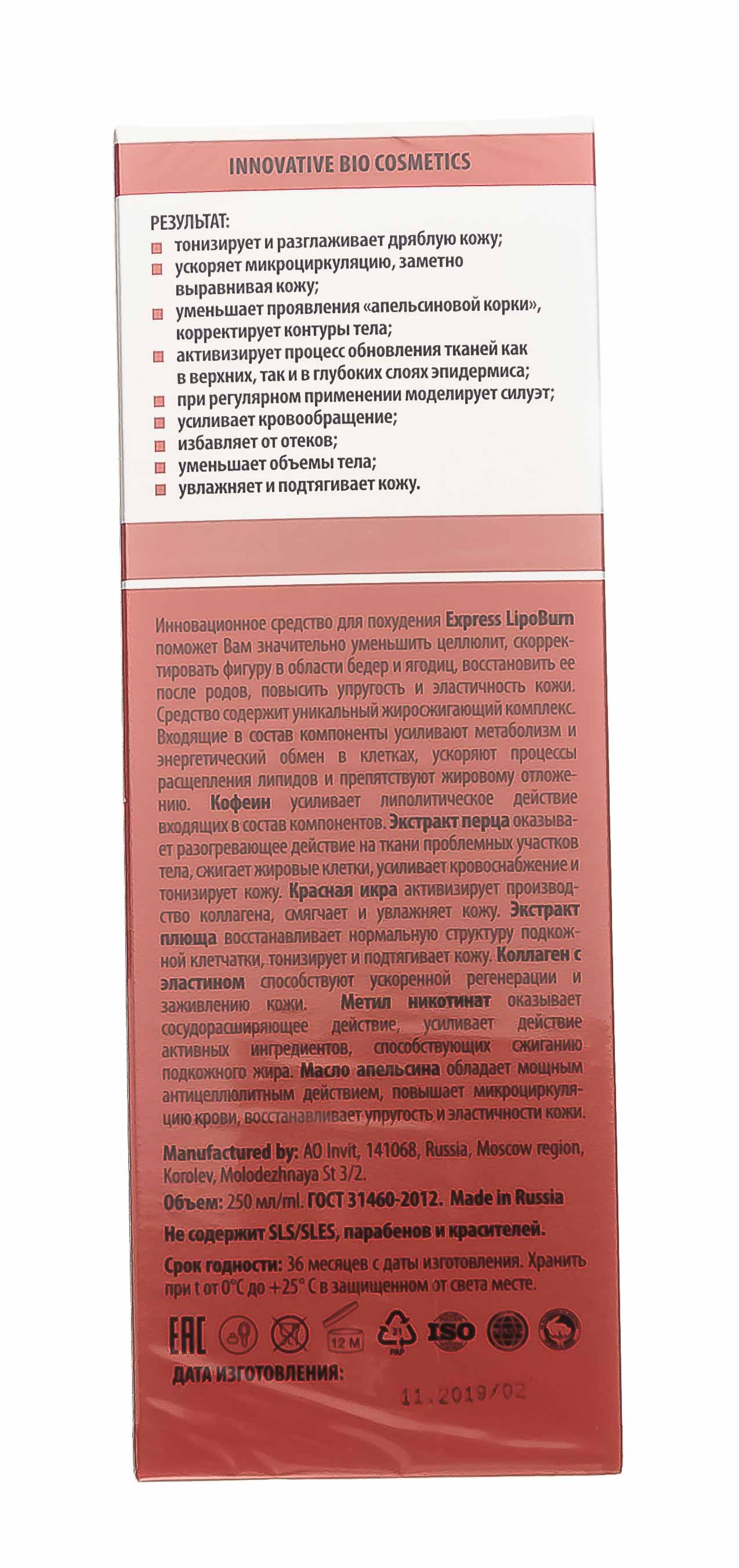 Инвит Антицеллюлитная крем-сыворотка для тела, 250 мл (Invit, Invit Body Line Pro) фото 4