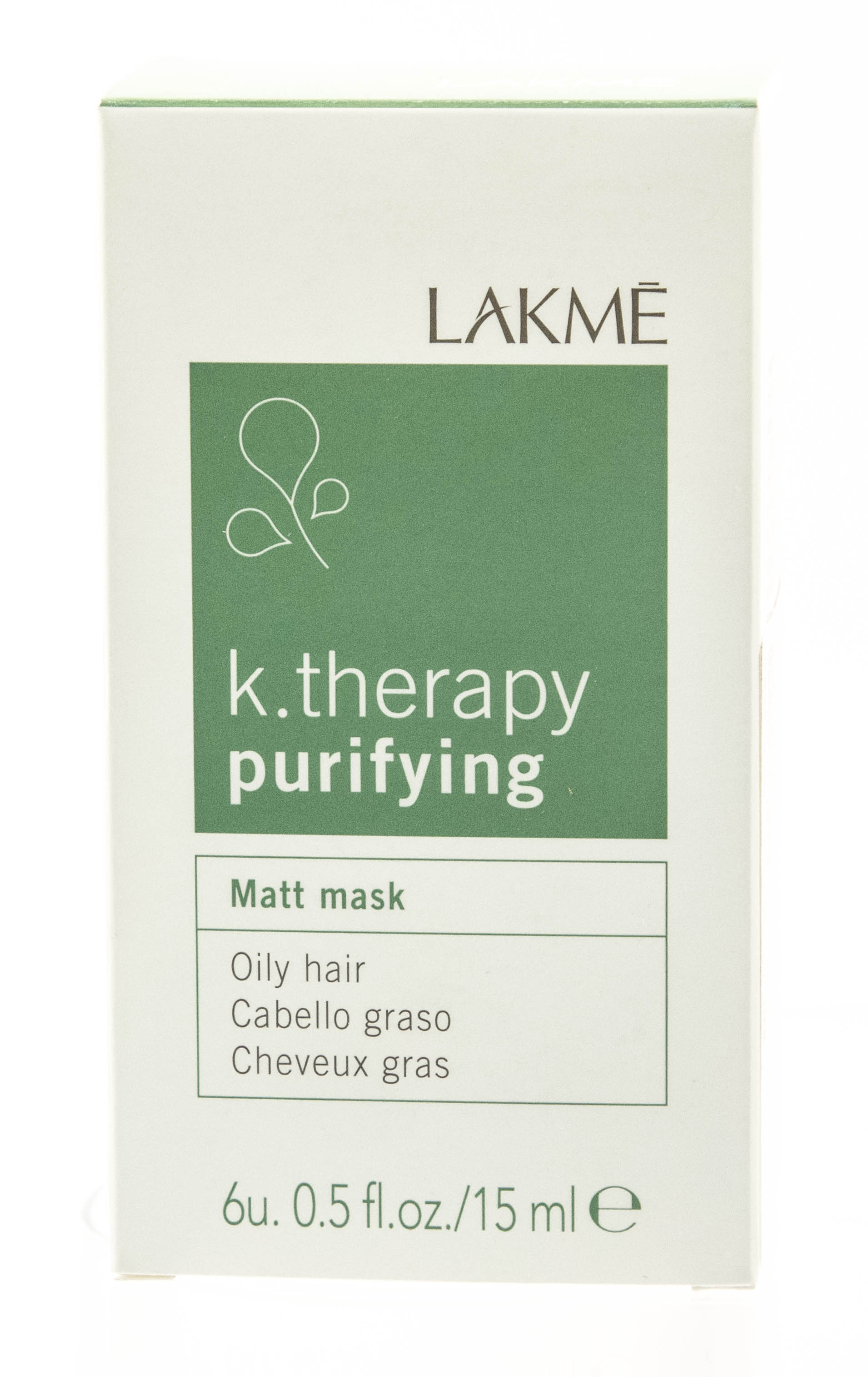 Лакме Маска для жирных волос с матирующим эффектом Matt Oily Hair, 6х15 мл (Lakme, K.Therapy) Лакме Маска для жирных волос с матирующим эффектом Matt Oily Hair, 6х15 мл (Lakme, K.Therapy) фото 1