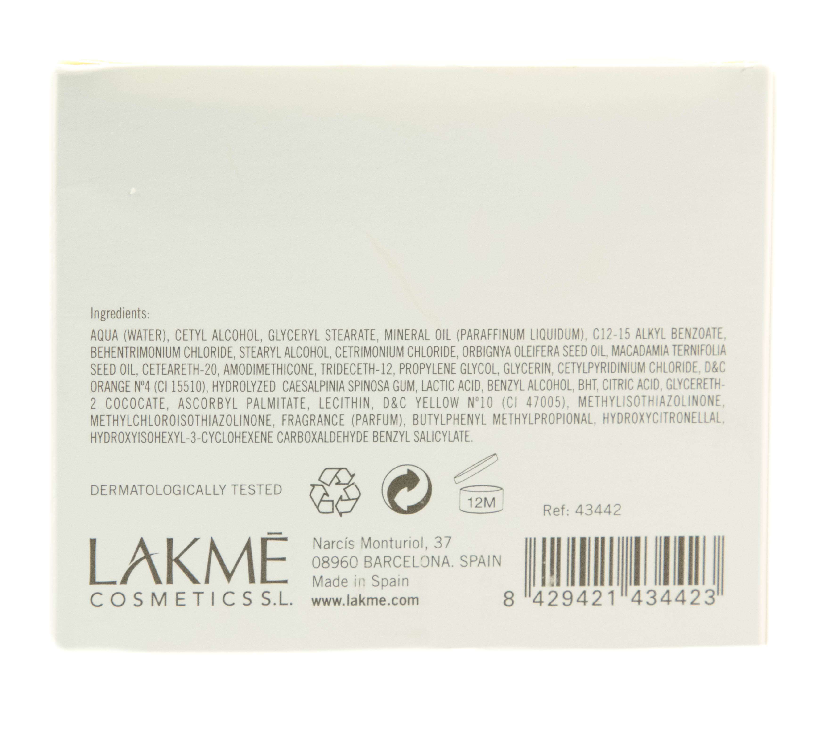 Лакме Маска питательная для сухих волос Nourishing Mask Dry Hair, 250 мл (Lakme, K.Therapy) фото 2
