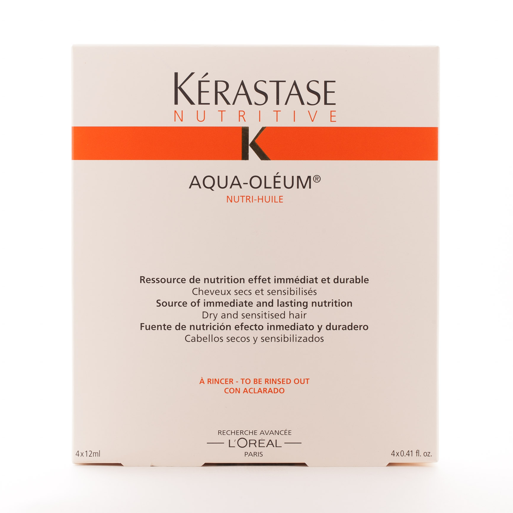 Керастаз Нано-эмульсия Аква-Олеум  4 ампулы по 12 мл (Kerastase, Nutritive) фото 4