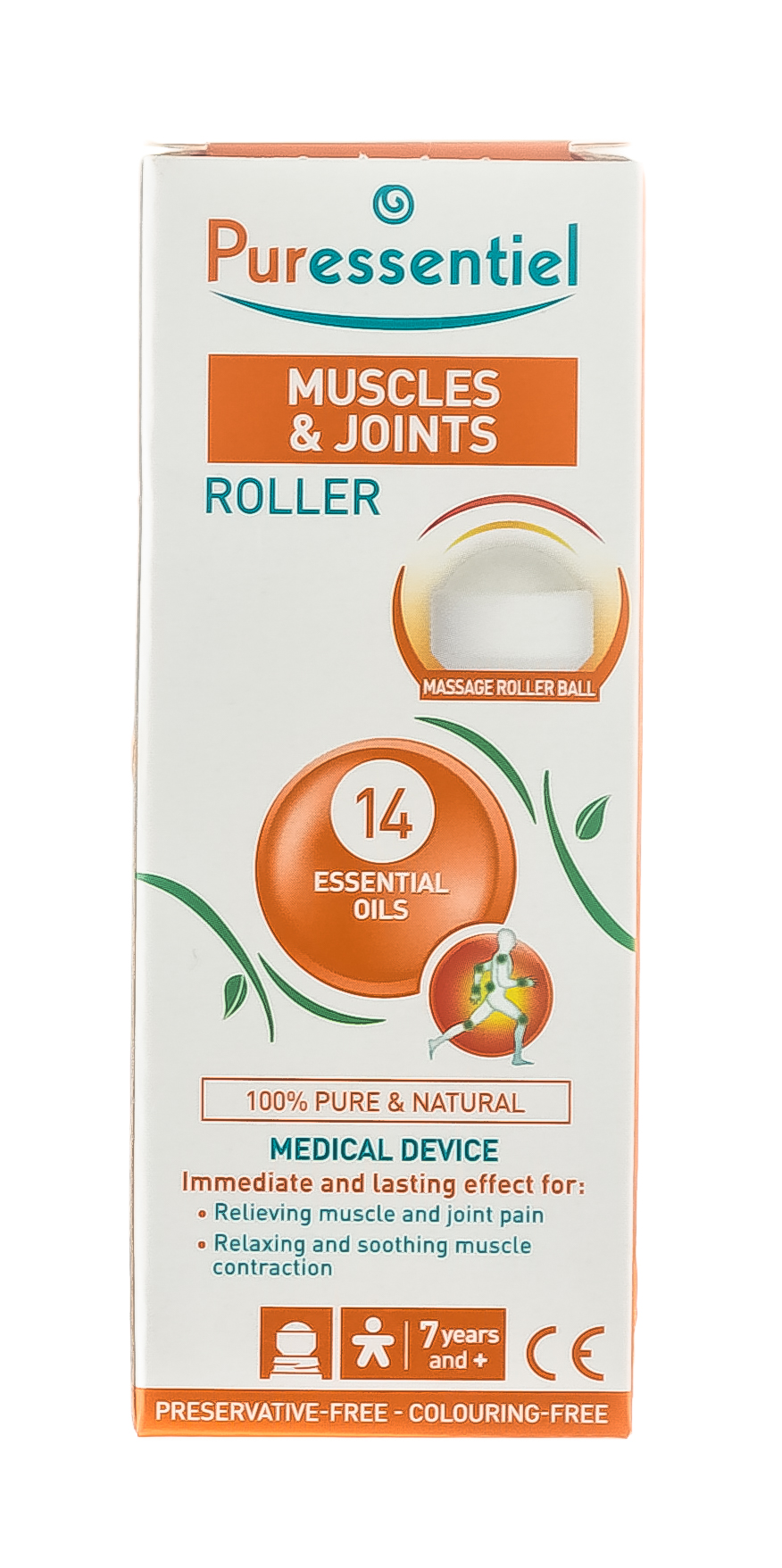 Пюресансьель Массажный шариковый роллер Расслабляющий и успокаивающий, 75 мл (Puressentiel, Мышцы и суставы) фото 1