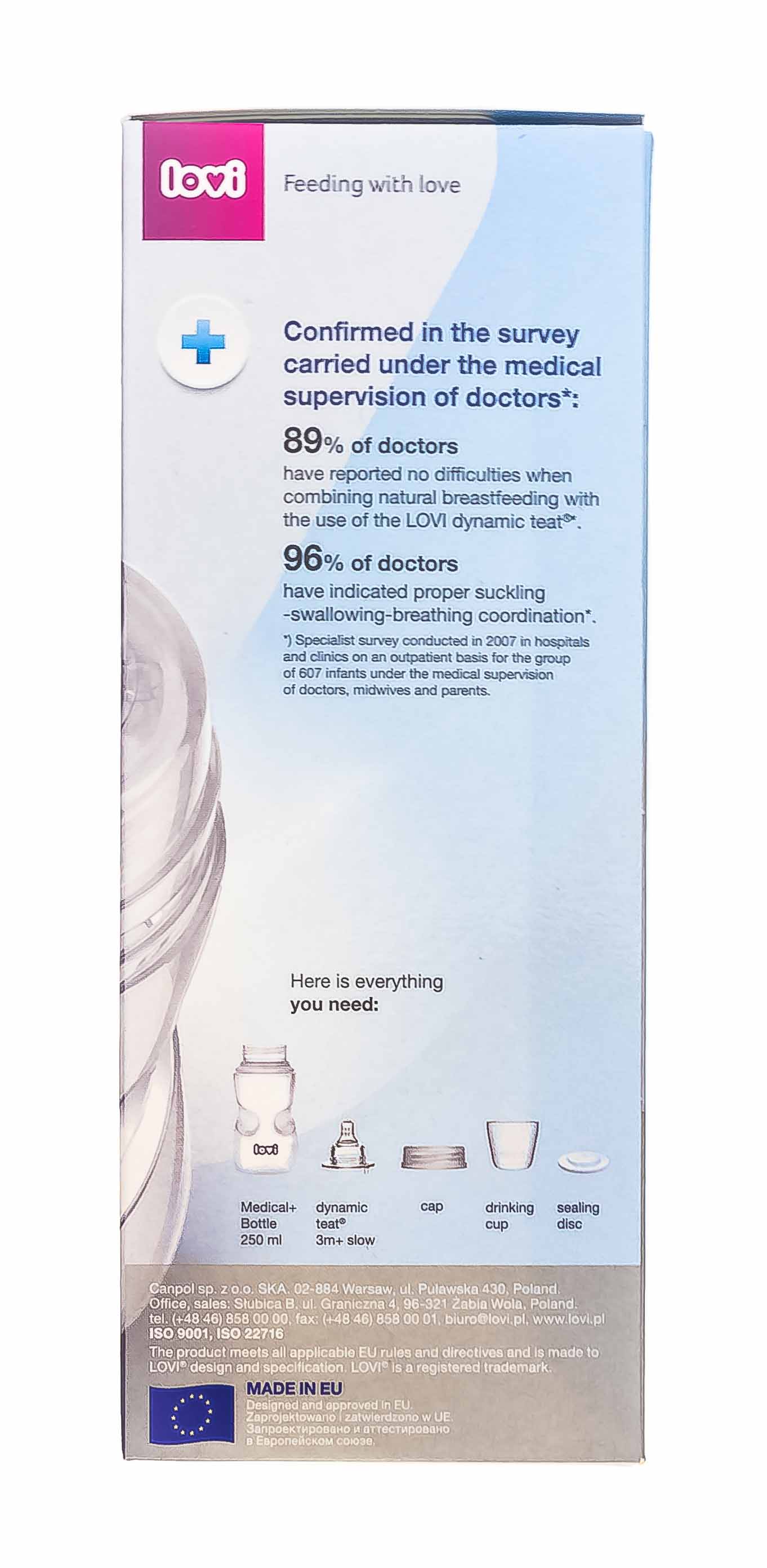 Лови Бутылочка Lovi Medical+ 150 мл, 0м+ (Lovi, Детская посуда) фото 3