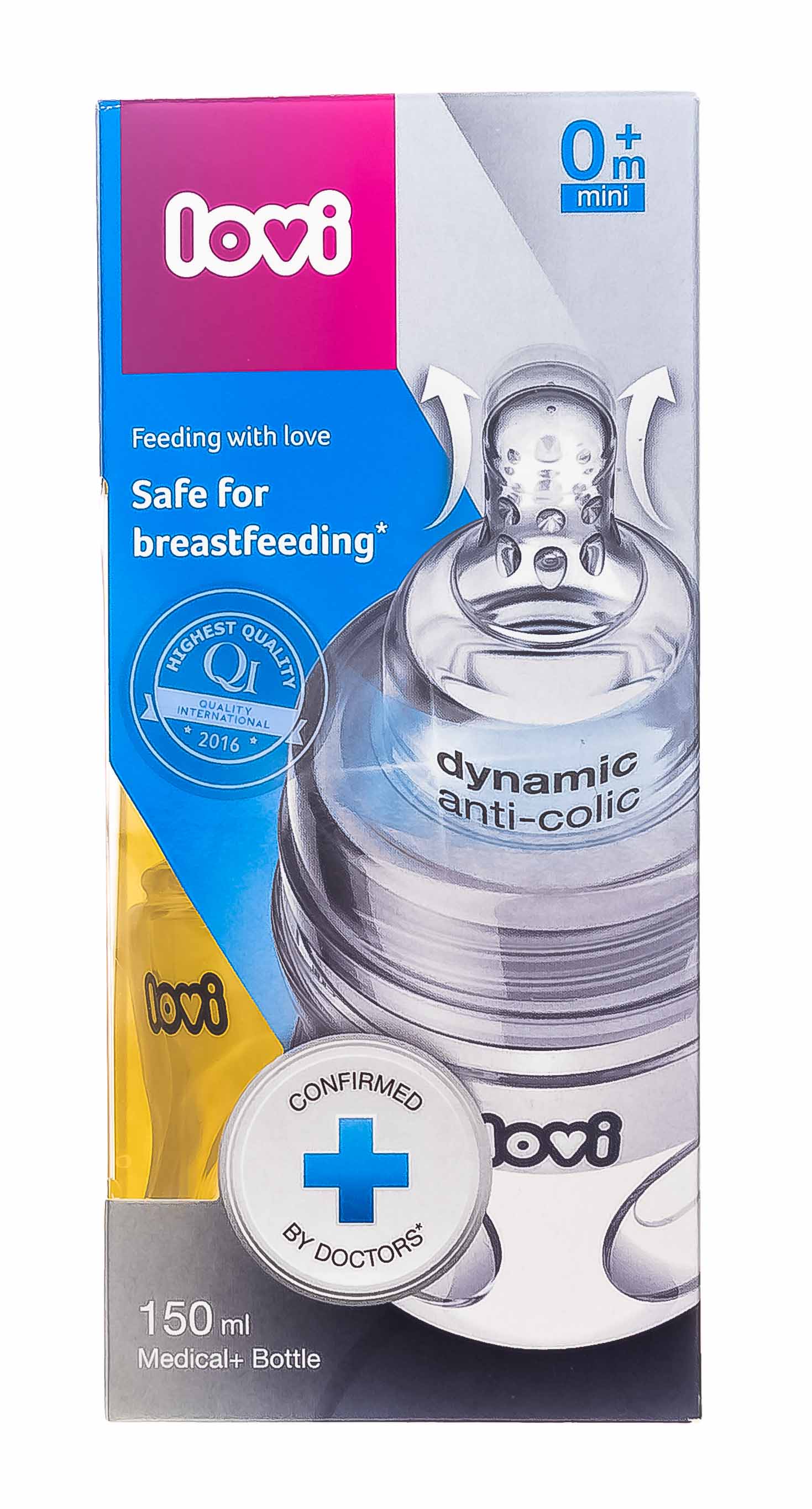 Лови Бутылочка Lovi Medical+ 250 мл, 3м+ (Lovi, Детская посуда) фото 1