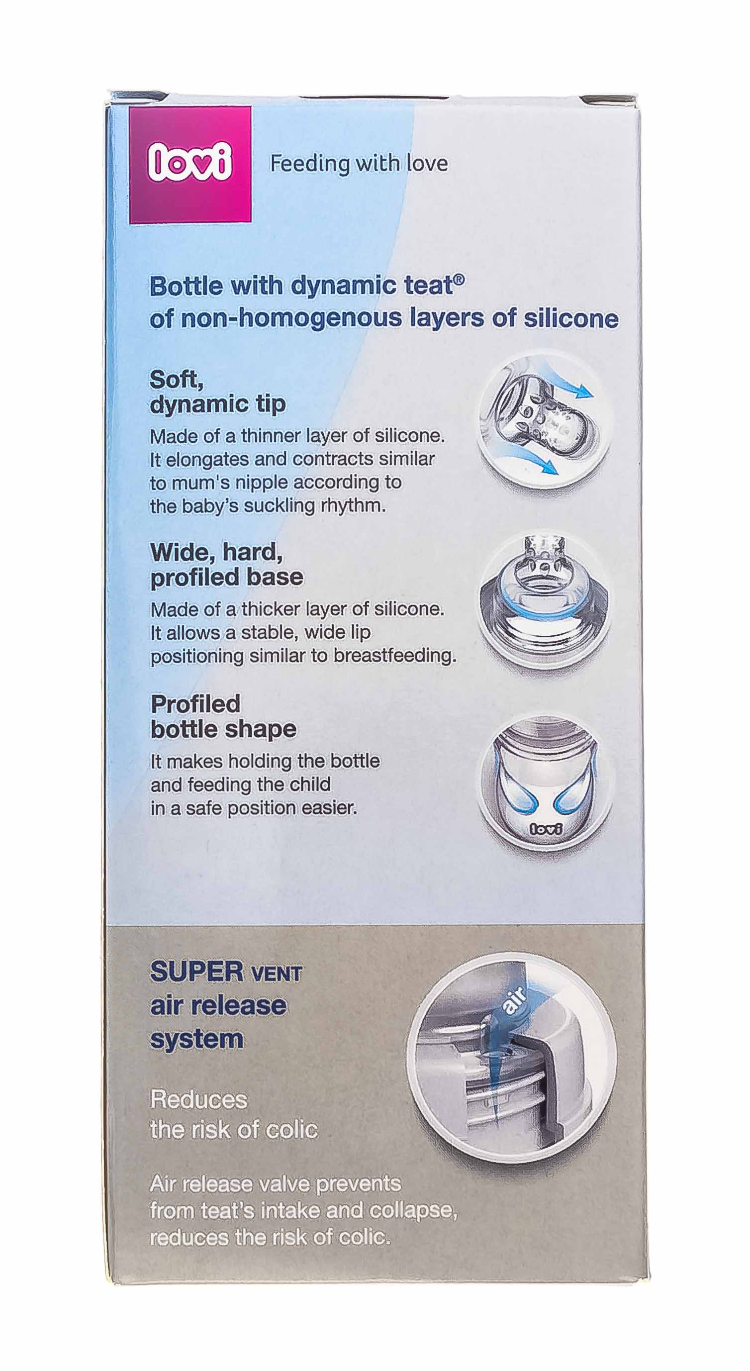 Лови Бутылочка Lovi Medical+ 250 мл, 3м+ (Lovi, Детская посуда) фото 4