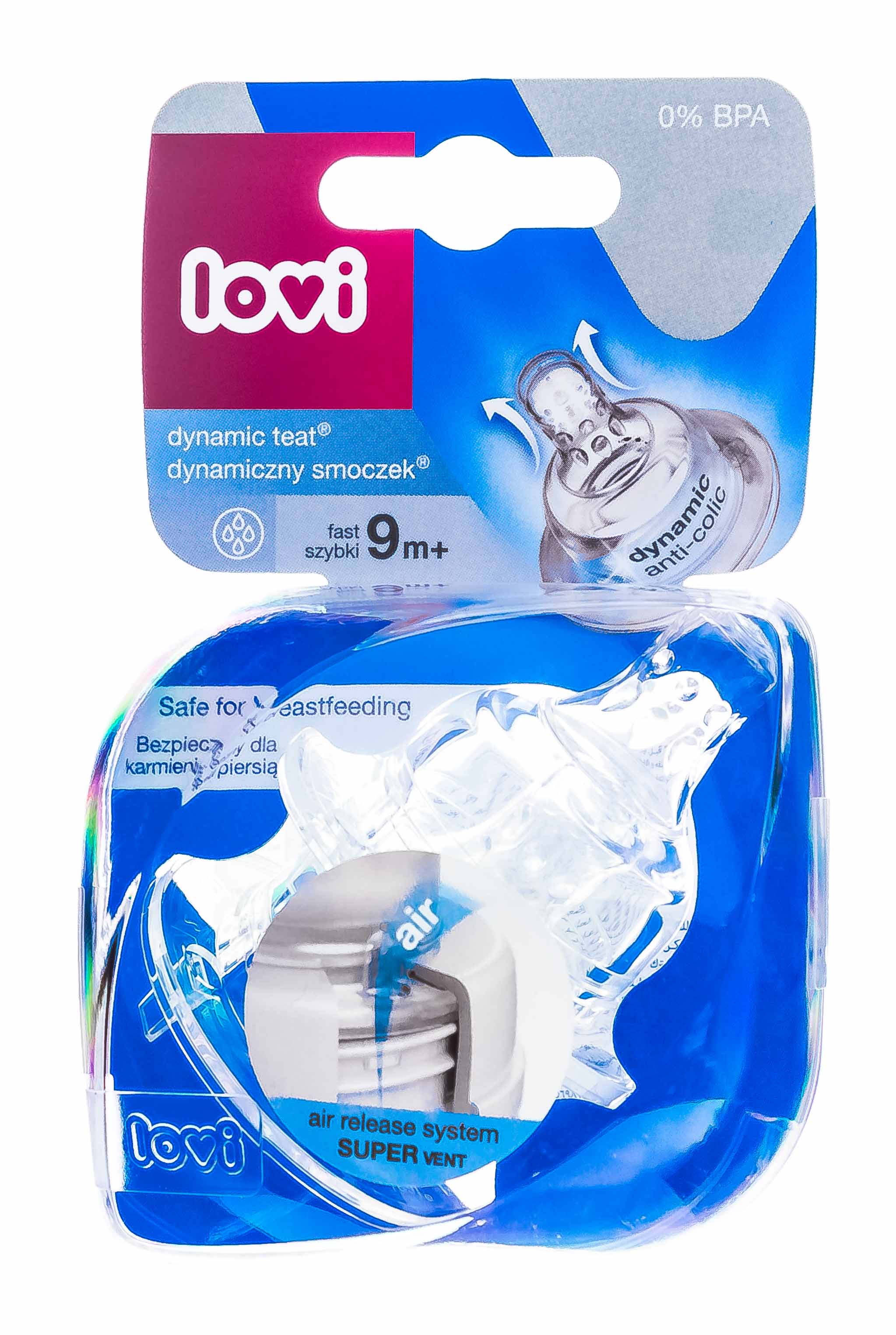 Лови Соска Lovi динамическая быстрый поток 9 мес 2 шт (Lovi, Пустышки) фото 1