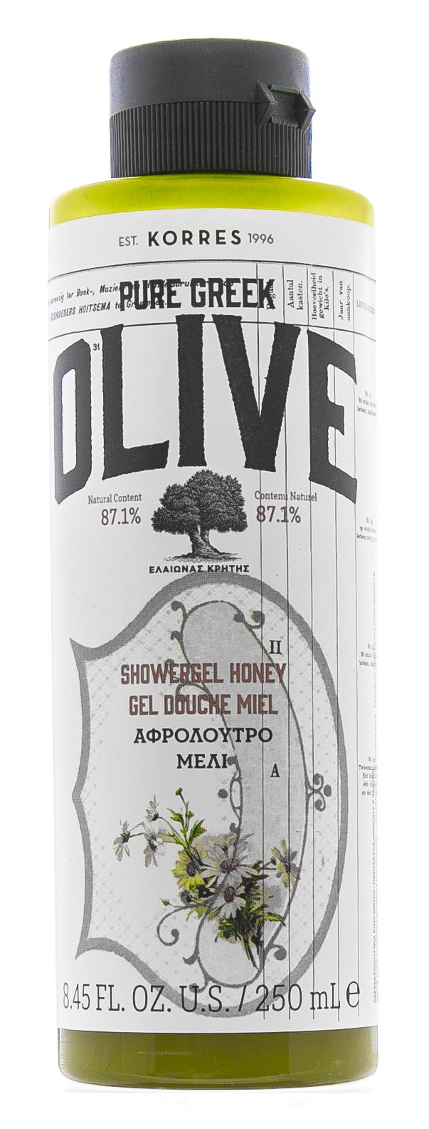 Коррес Гель для душа Мёд 250 мл (Korres, Pure Greek) фото 1