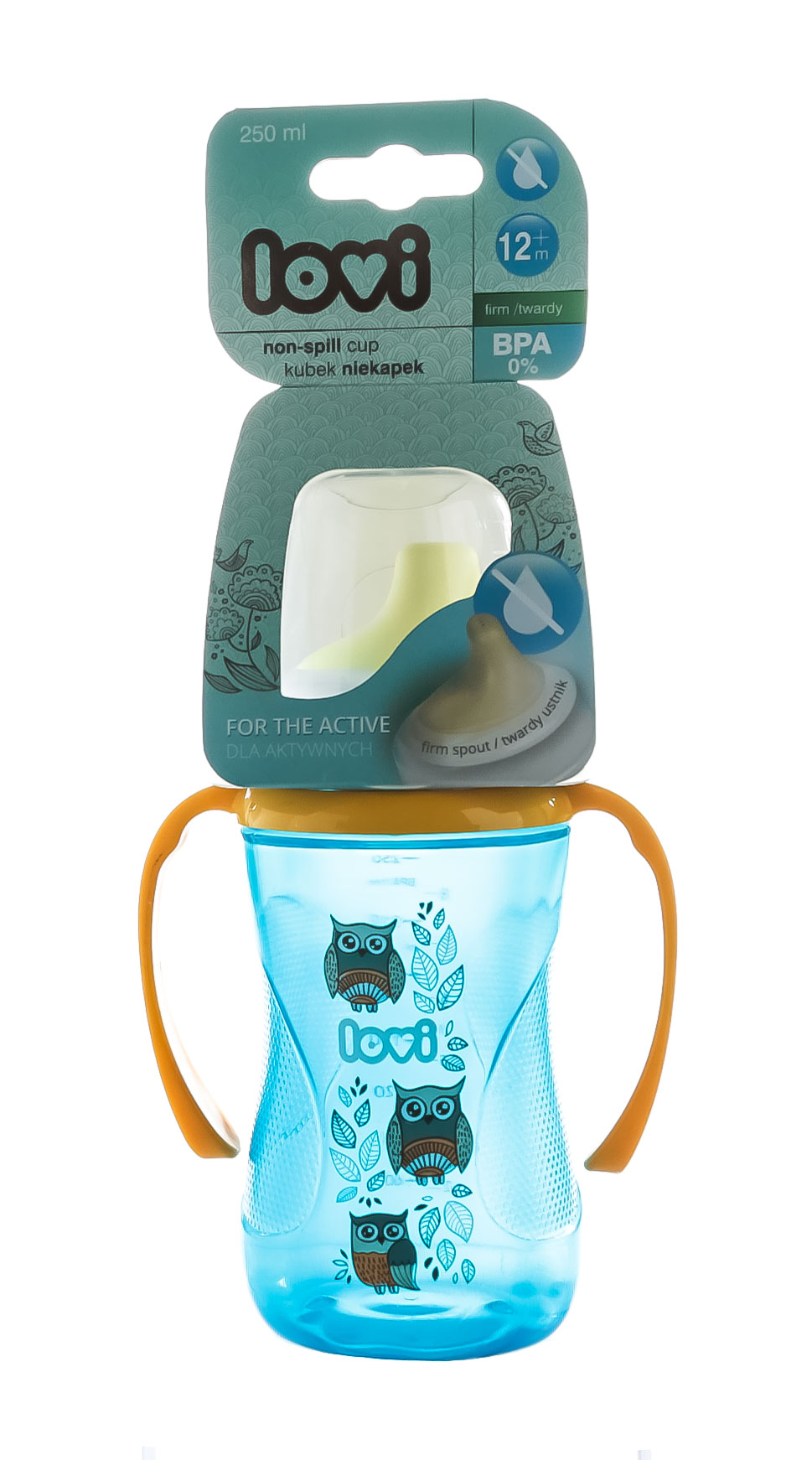 Лови Поильник-непроливайка Lovi, 250 мл Folky бирюзовый (Lovi, Детская посуда) фото 1