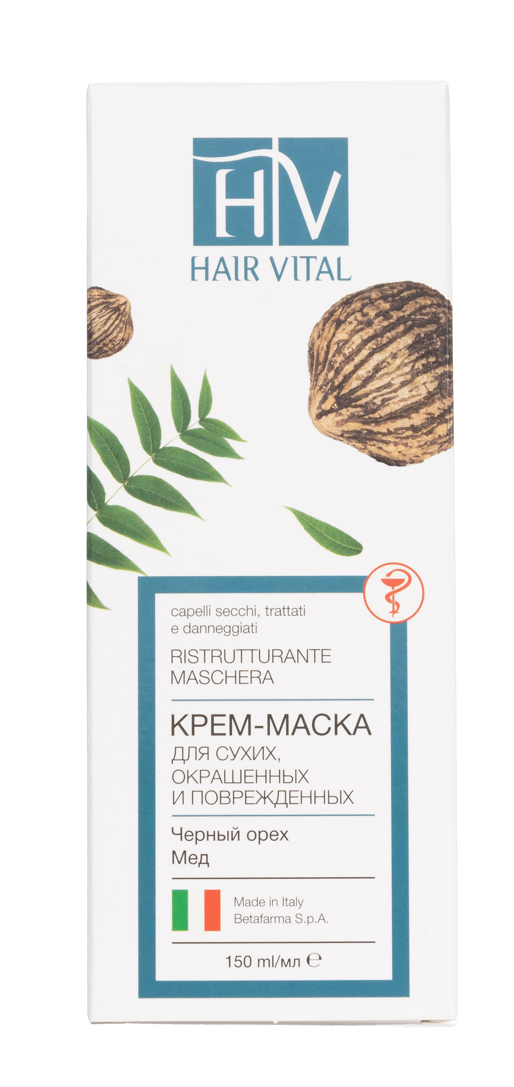 Хаир Витал Крем-маска для повреждённых волос 150 мл (Hair Vital, Для сухих волос) фото 1