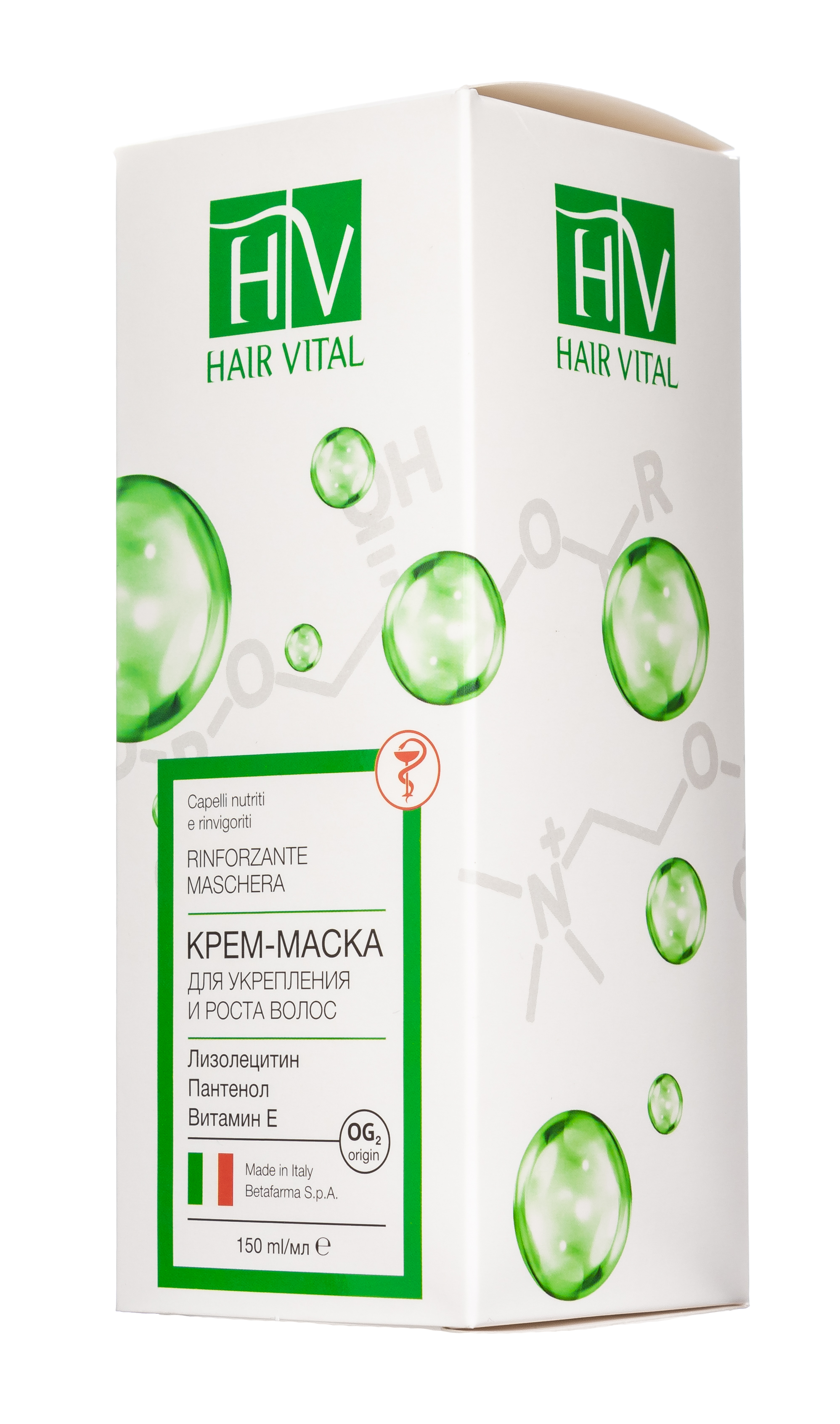 Хаир Витал Крем-маска для укрепления и роста волос 150 мл (Hair Vital, Для укрепления и роста волос) фото 2