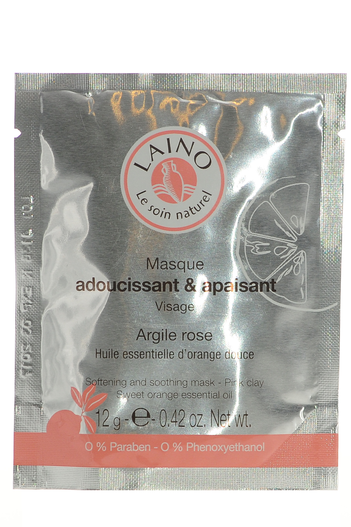 Лаино Маска успокаивающая с розовой глиной, 12 г (Laino, Hygiene Tradition) фото 1