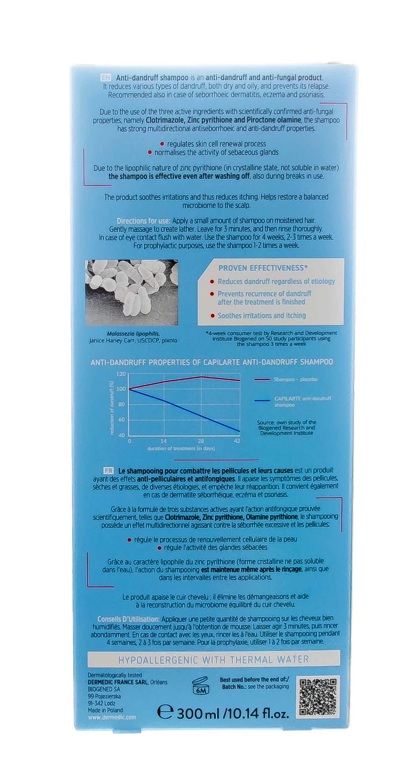 Дермедик Шампунь от перхоти Капиларте Anti-Dandruff Shampoo, 300 мл (Dermedic, Capilarte) фото 7